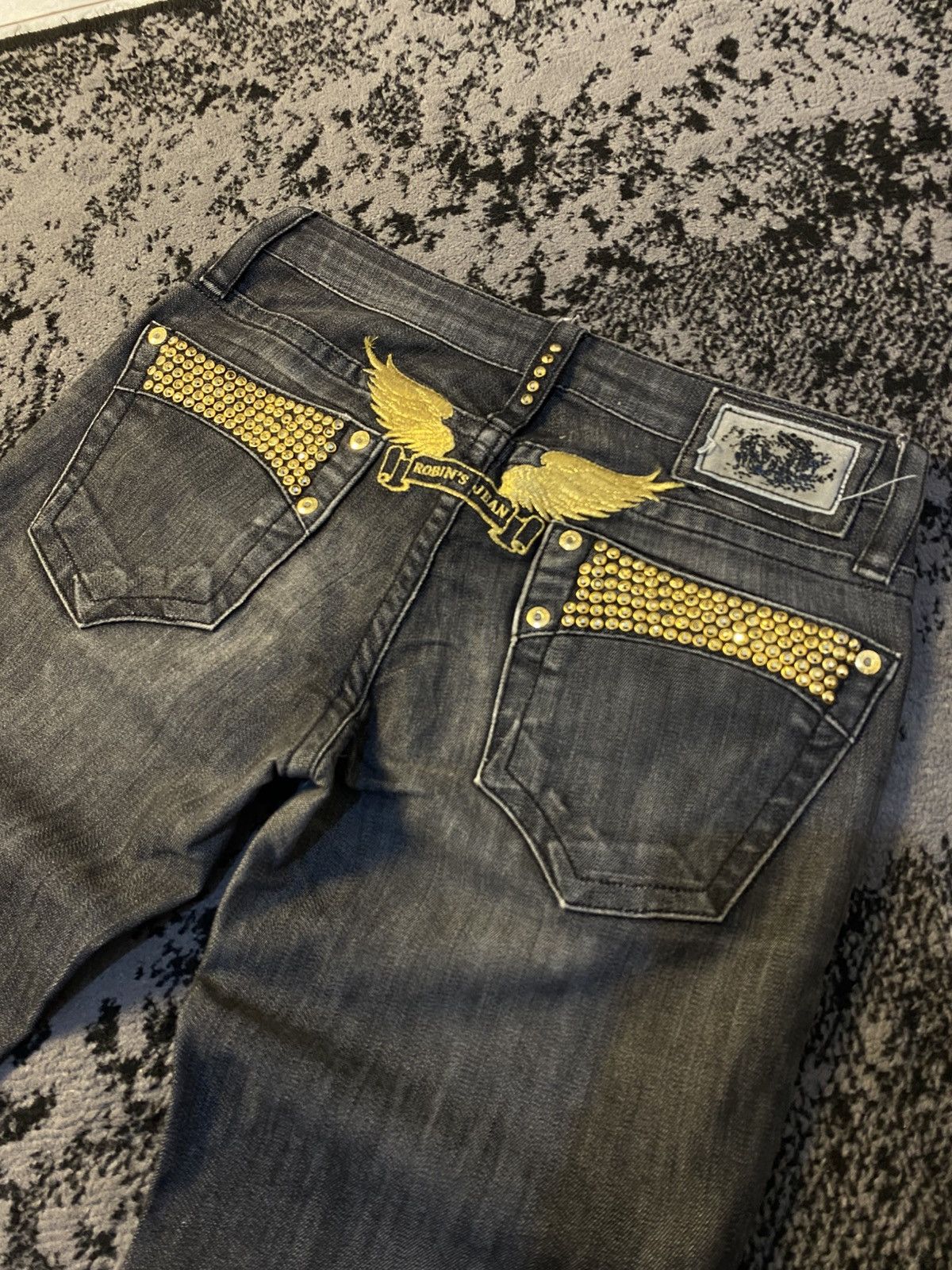 Robins Jeans Wings Studded Back Pocket Robin’s Jeans 🔥 Size 27" / US 4 / IT 40 - 10 Thumbnail