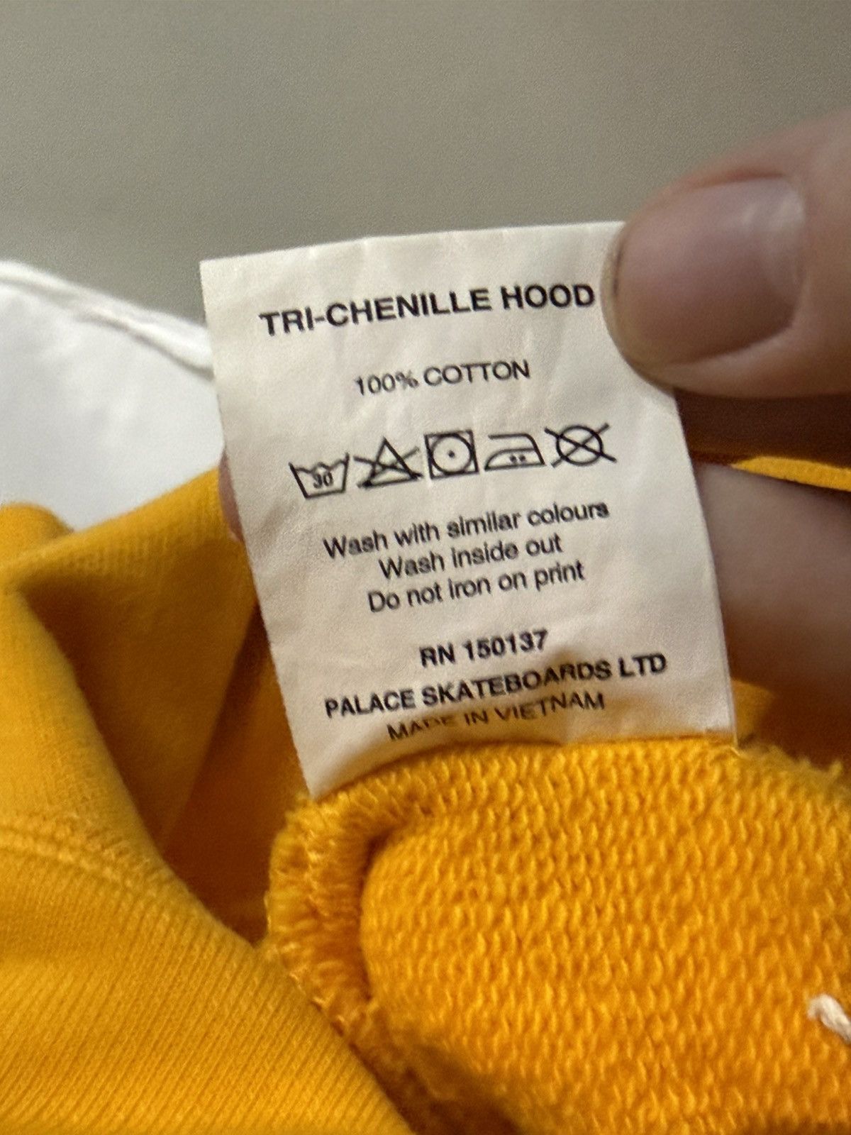Supreme 2020 Palace Tri‑Chenille Hoodie Yellow Purple Premium Size US L / EU 52-54 / 3 - 4 Thumbnail