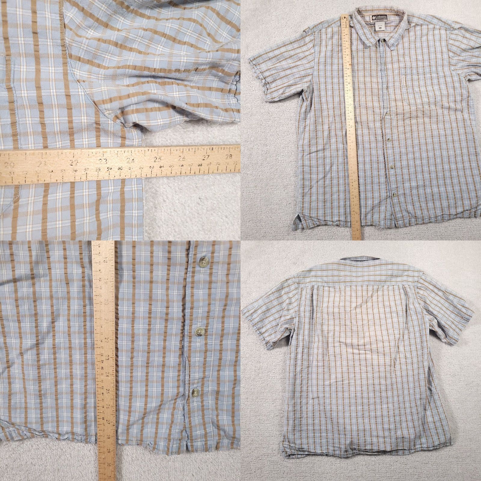 Vintage Columbia XCO Shirt Mens XL Short Sleeve Button Up Fishing Grunge Outdoor Shirt Size US XL / EU 56 / 4 - 8 Thumbnail