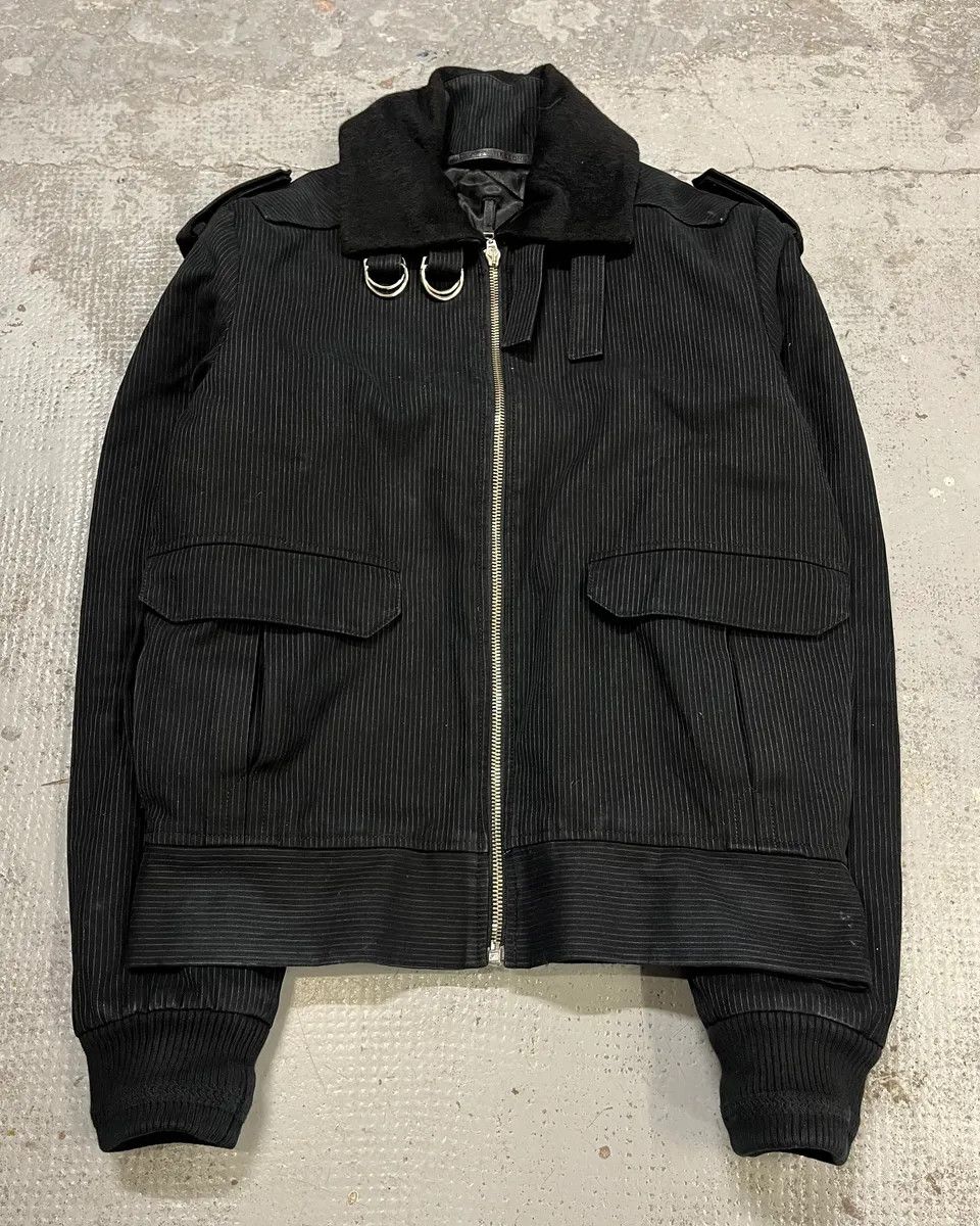 Kris Van Assche FW2010 Kris Van Assche Black Stripped Bomber Jacket Size US S / EU 44-46 / 1 - 4 Thumbnail