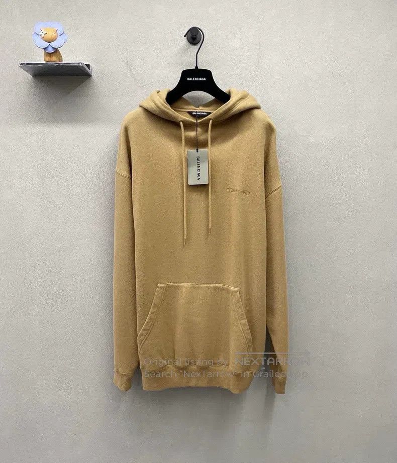 Balenciaga Balenciaga Camel Hoodie Size US S / EU 44-46 / 1 - 1 Thumbnail