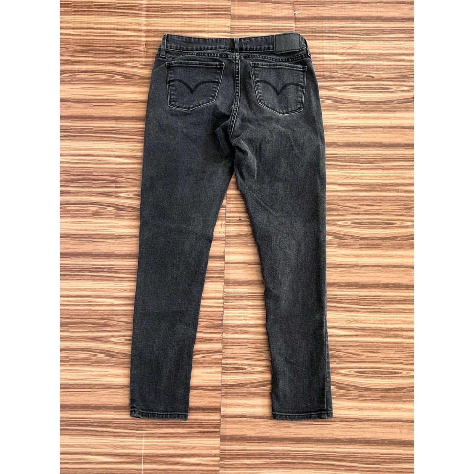 Levi's Womens Levi's 711 Jeans Skinny Black 28 Regular Denim Cotton Blend Zipper Button Pockets Logo 90s Grunge City Womens Size 28" / US 6 / IT 42 - 2 Thumbnail