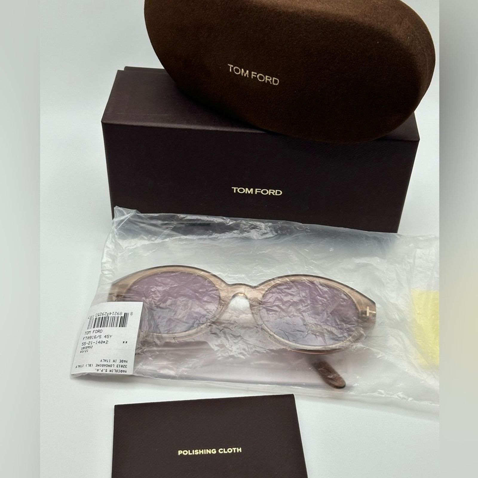 Tom Ford BRAND NEW TOM FORD Genevieve-02 FT0916/S 45Y Size ONE SIZE - 10 Thumbnail