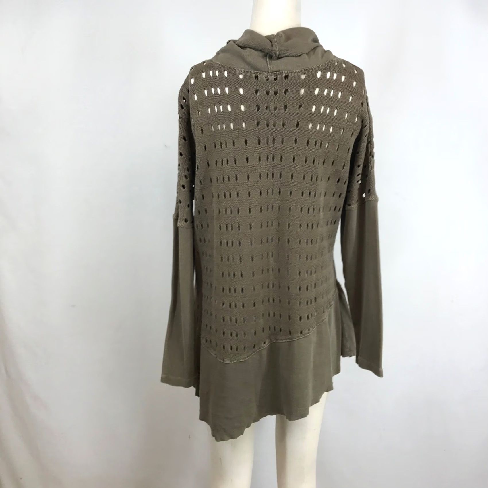 Olive XCVI Womens Olive Green Cowl Neck Tunic Sweater Size M Size M / US 6-8 / IT 42-44 - 5 Thumbnail