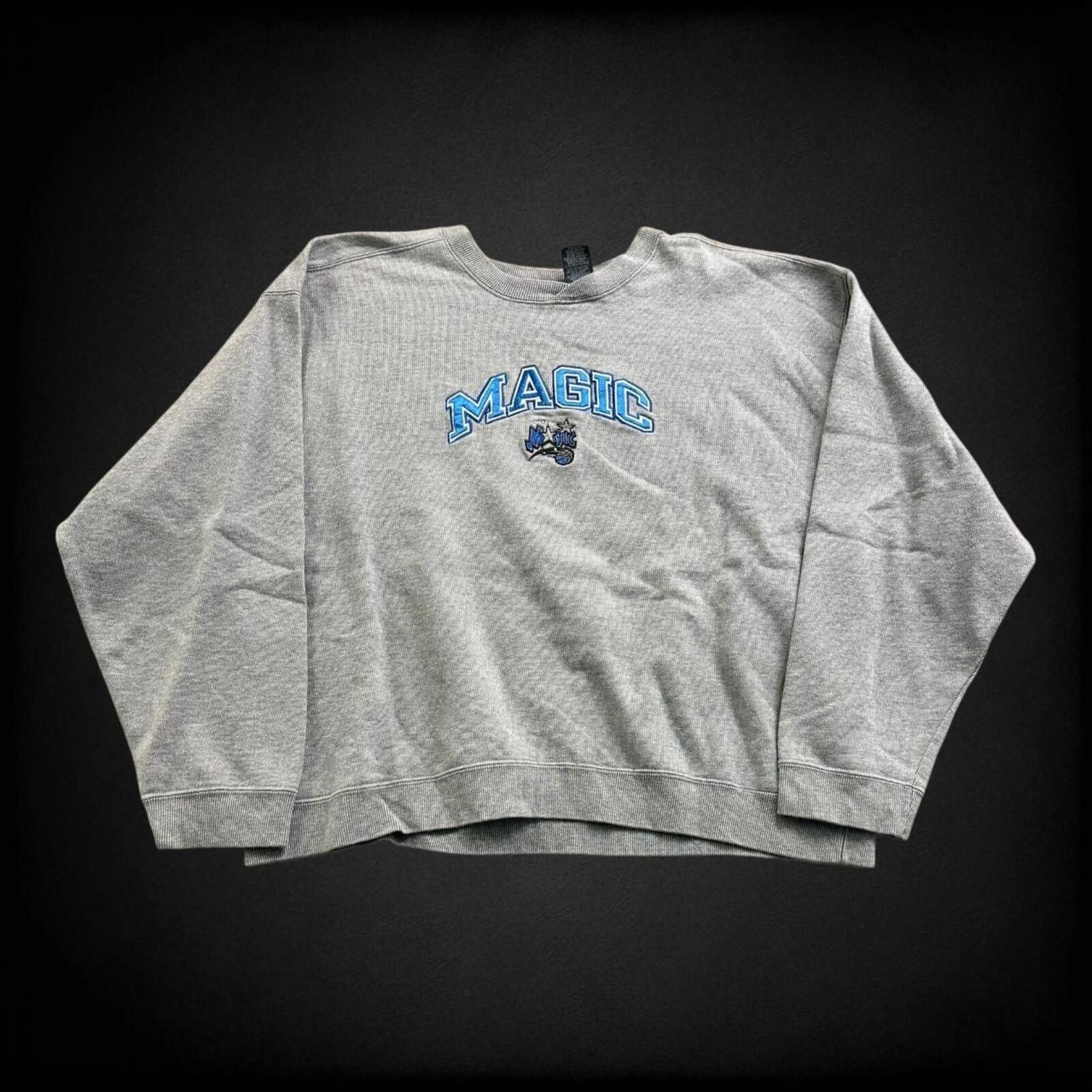 NBA Vintage Grey and blue Orlando Magic basketball sweatshirt Size US XXL / EU 58 / 5 - 1 Thumbnail