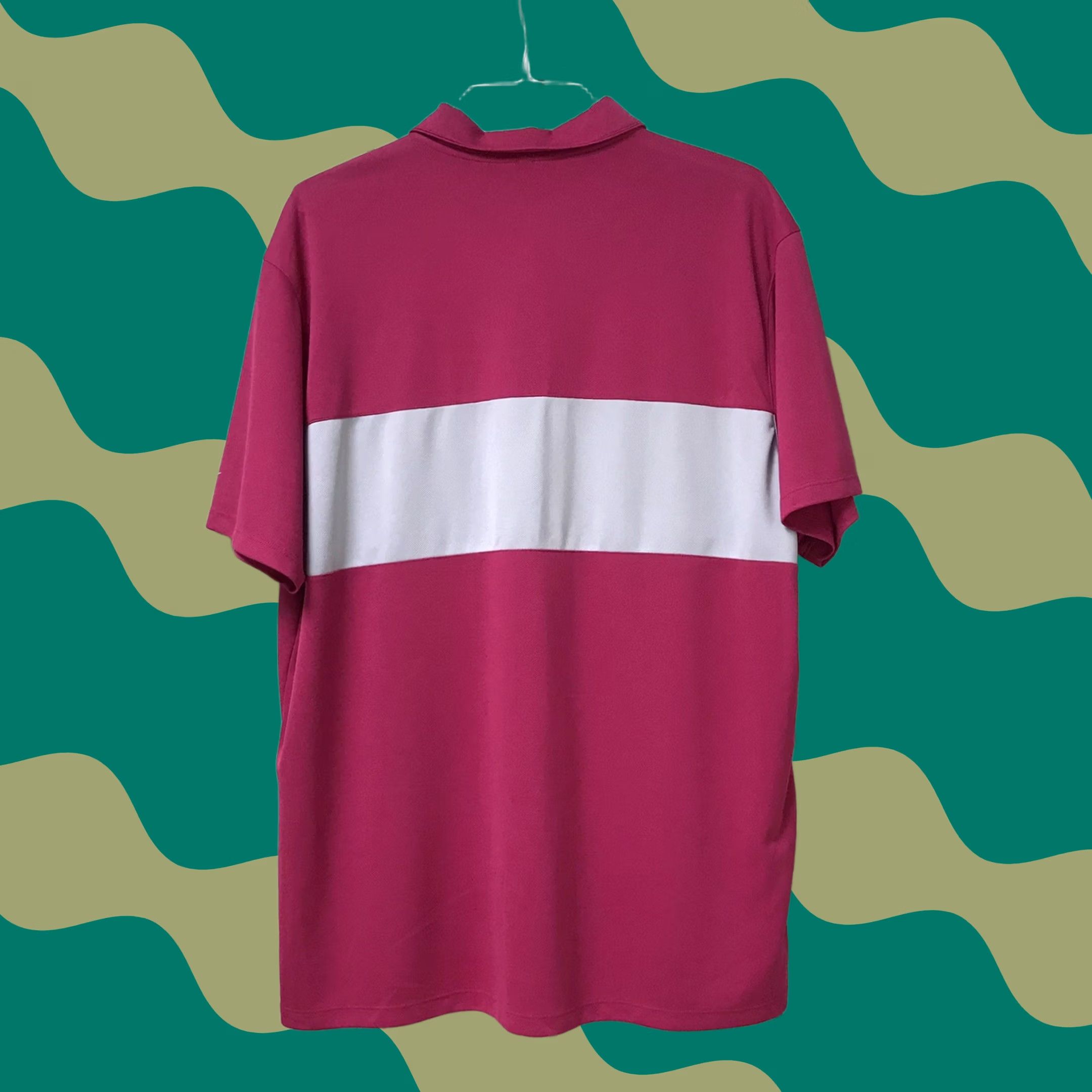 Nike Nike Dri-FIT Polo Shirt Golf Colorblock Shirt XXL Men Pink/Cool Gray Regular Fit Short Sleeve Size US XXL / EU 58 / 5 - 1 Thumbnail