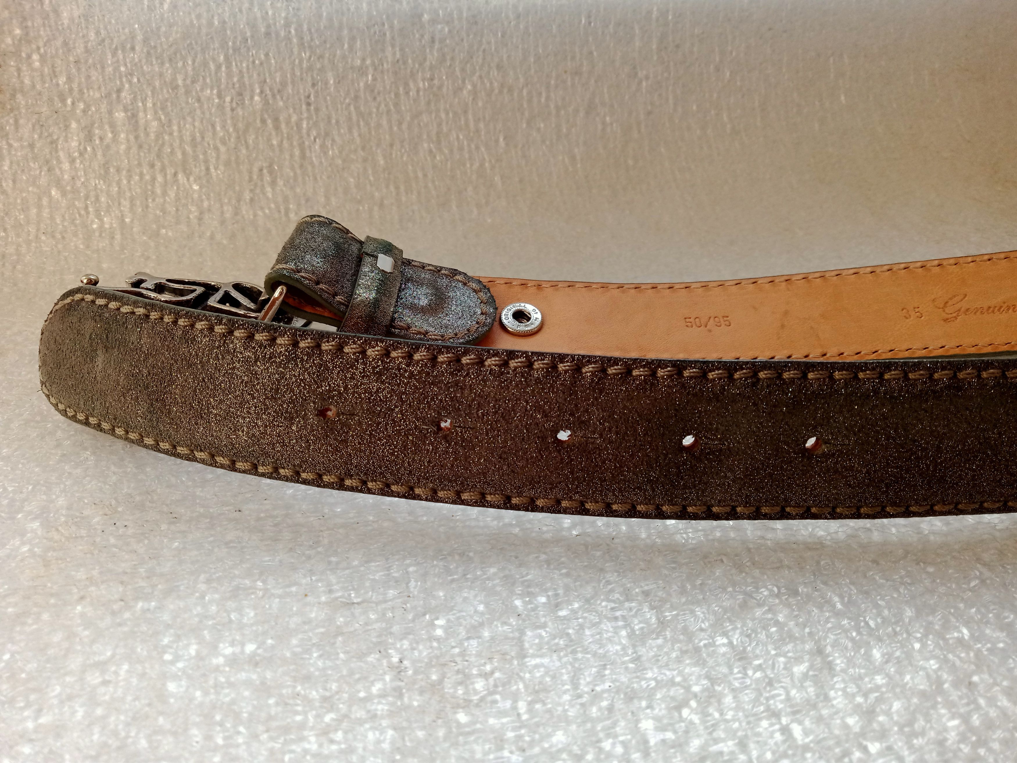 Other Reptile's House Italy Leather Belt Size ONE SIZE - 6 Thumbnail