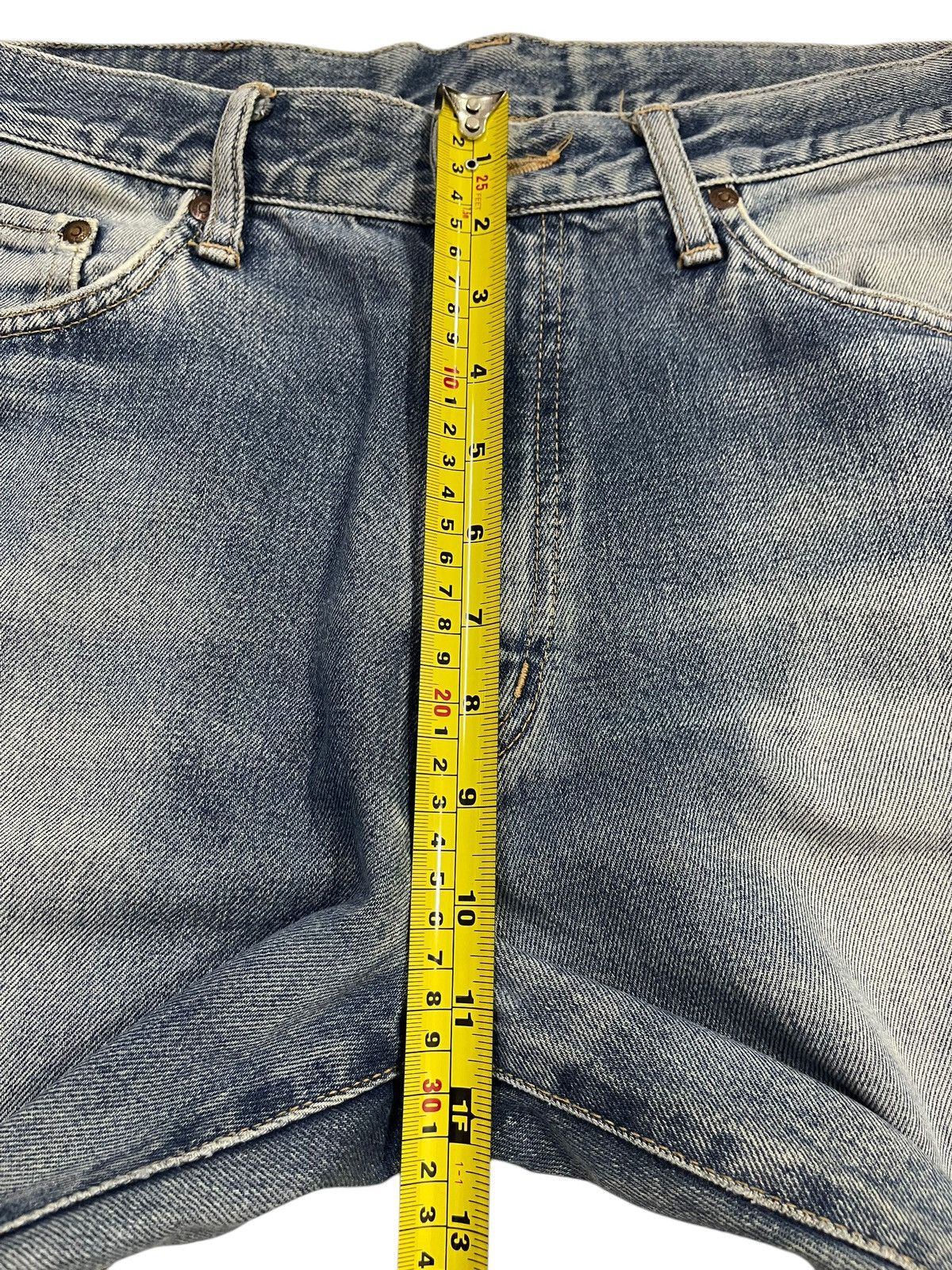 Edwin Vintage Edwin Blue Faded Wash Distressed Style Loose Jeans Size US 32 / EU 48 - 16 Thumbnail