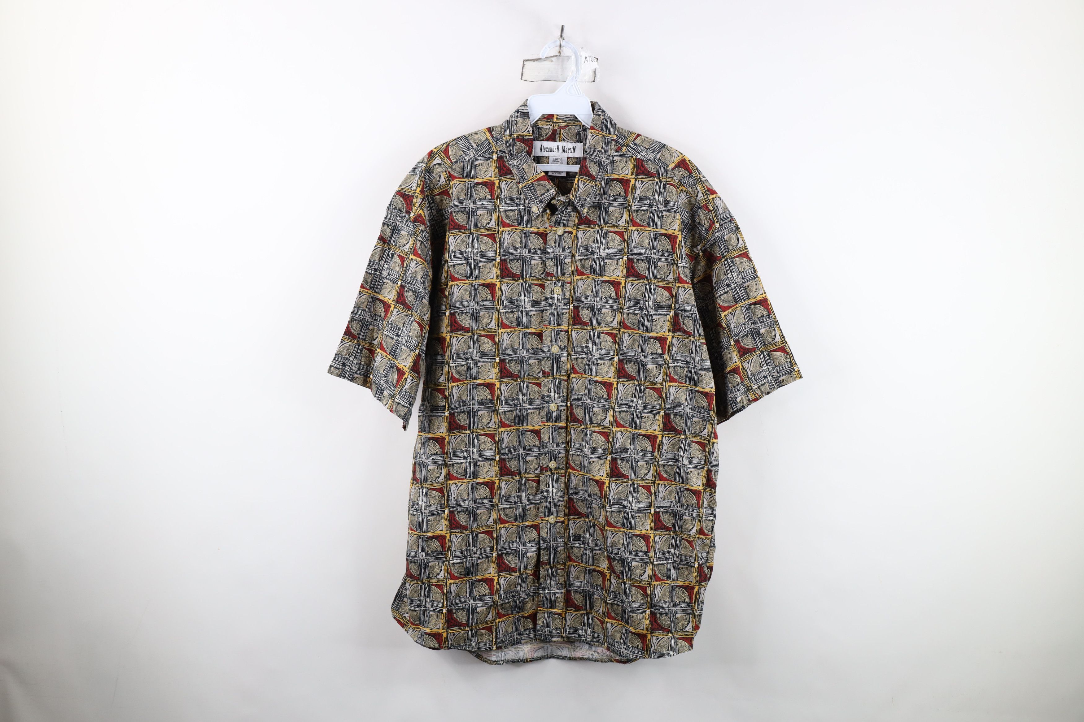 Vintage Vintage 90s Streetwear Short Sleeve Button Down Shirt Size US L / EU 52-54 / 3 - 1 Thumbnail