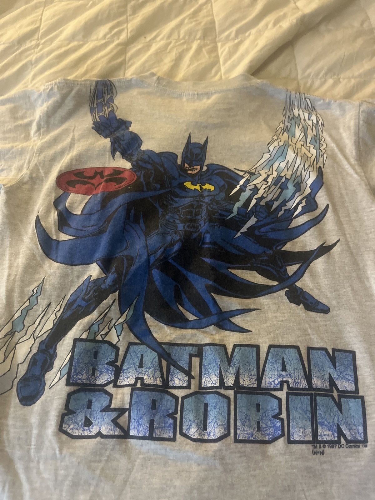 Vintage Batman Robin Mr Freeze Vintage Shirt 1997 Comic AOP XL Size US XL / EU 56 / 4 - 5 Thumbnail