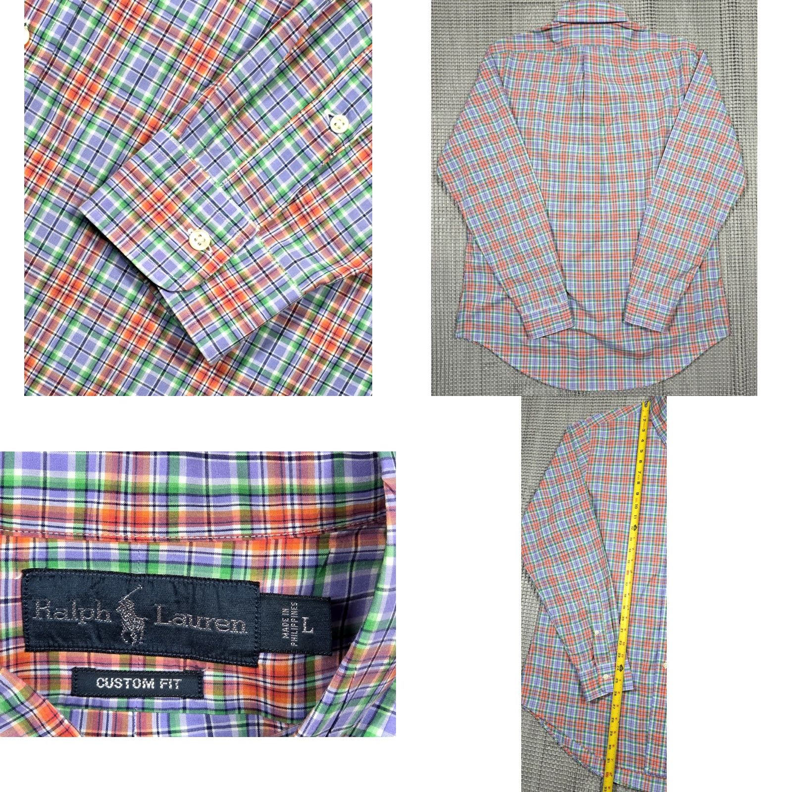 Polo Ralph Lauren Ralph Lauren Polo Button-Up Multicolor Plaid Long Sleeve L Shirt Button-Up Polo Ralph Lauren Blaire Shirt Mens Size US L / EU 52-54 / 3 - 8 Thumbnail