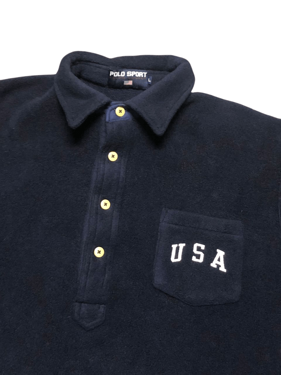 Polo Ralph Lauren × Ralph Lauren × Ralph Lauren Sport Polo Sport Ralph Lauren Half Button Fleece Jacket Oversized Size US L / EU 52-54 / 3 - 3 Thumbnail