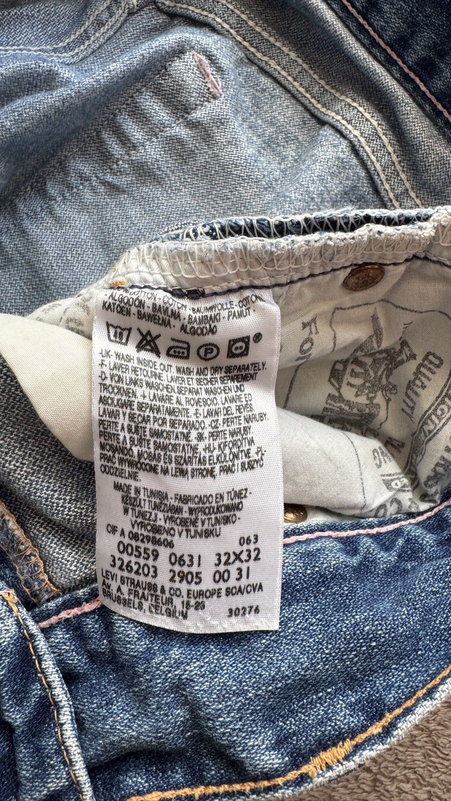 Levi's Vintage Clothing Flared Cowboy Levis Faded Jeans Y2K Mudwash LGB if6was9 ysl Size US 32 / EU 48 - 6 Thumbnail