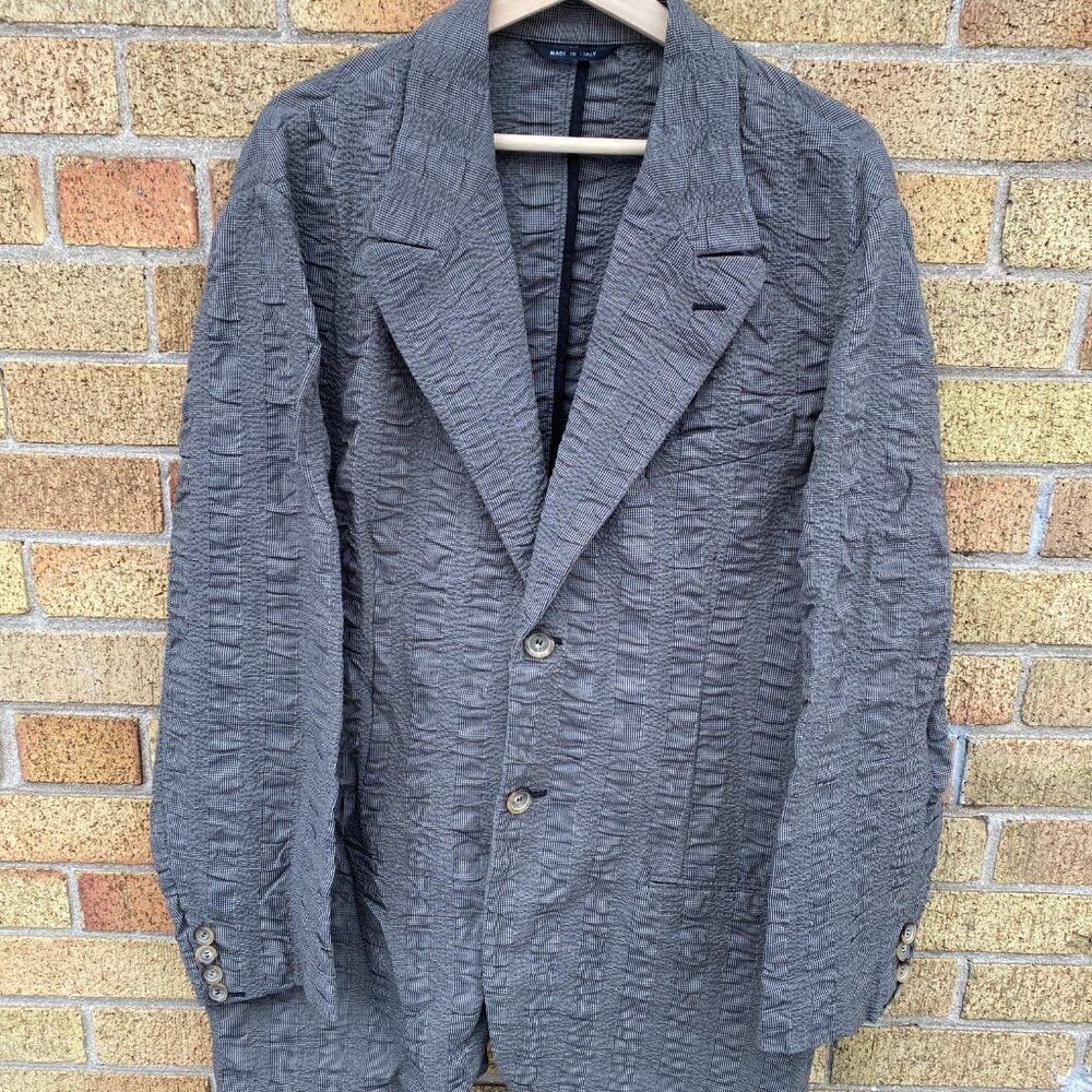 Giorgio Armani RARE Giorgio Armani Black Label Borgo 21 Spandex Striped Co Size US XL / EU 56 / 4 - 3 Thumbnail