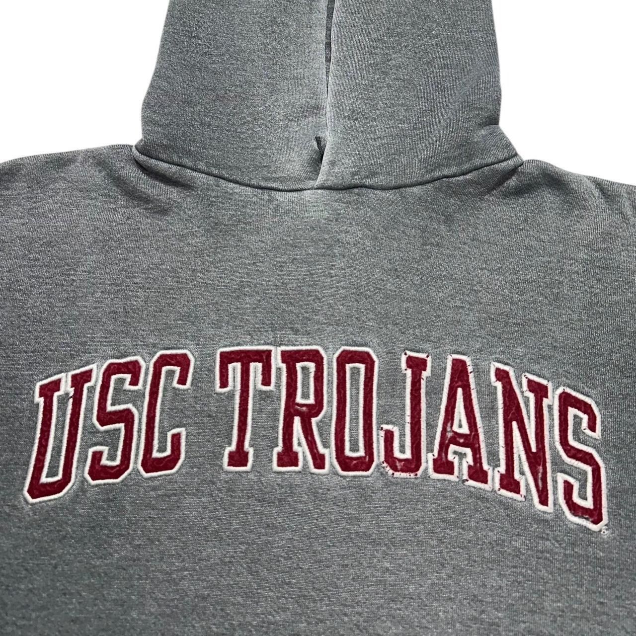 NCAA × Russell Athletic × Vintage USC Trojans Faded Russell Hoodie Size M / US 6-8 / IT 42-44 - 4 Thumbnail