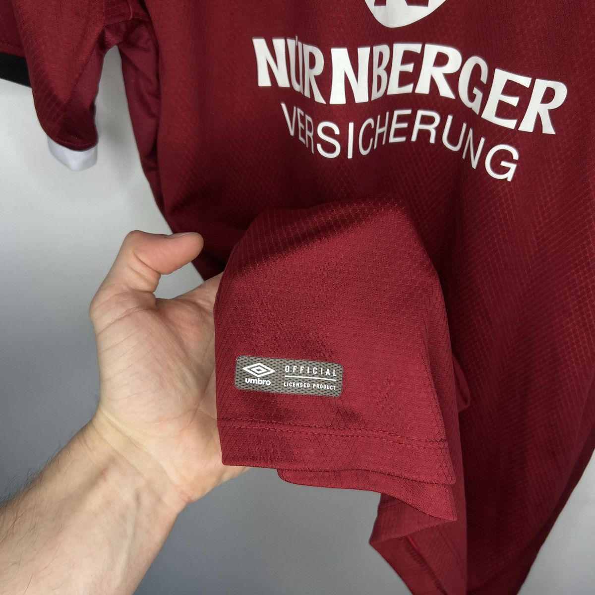 Umbro × Vintage Vintage Burgundy Jersey T-Shirt Tee Nurnberg Umbro 2020 Size US L / EU 52-54 / 3 - 6 Thumbnail