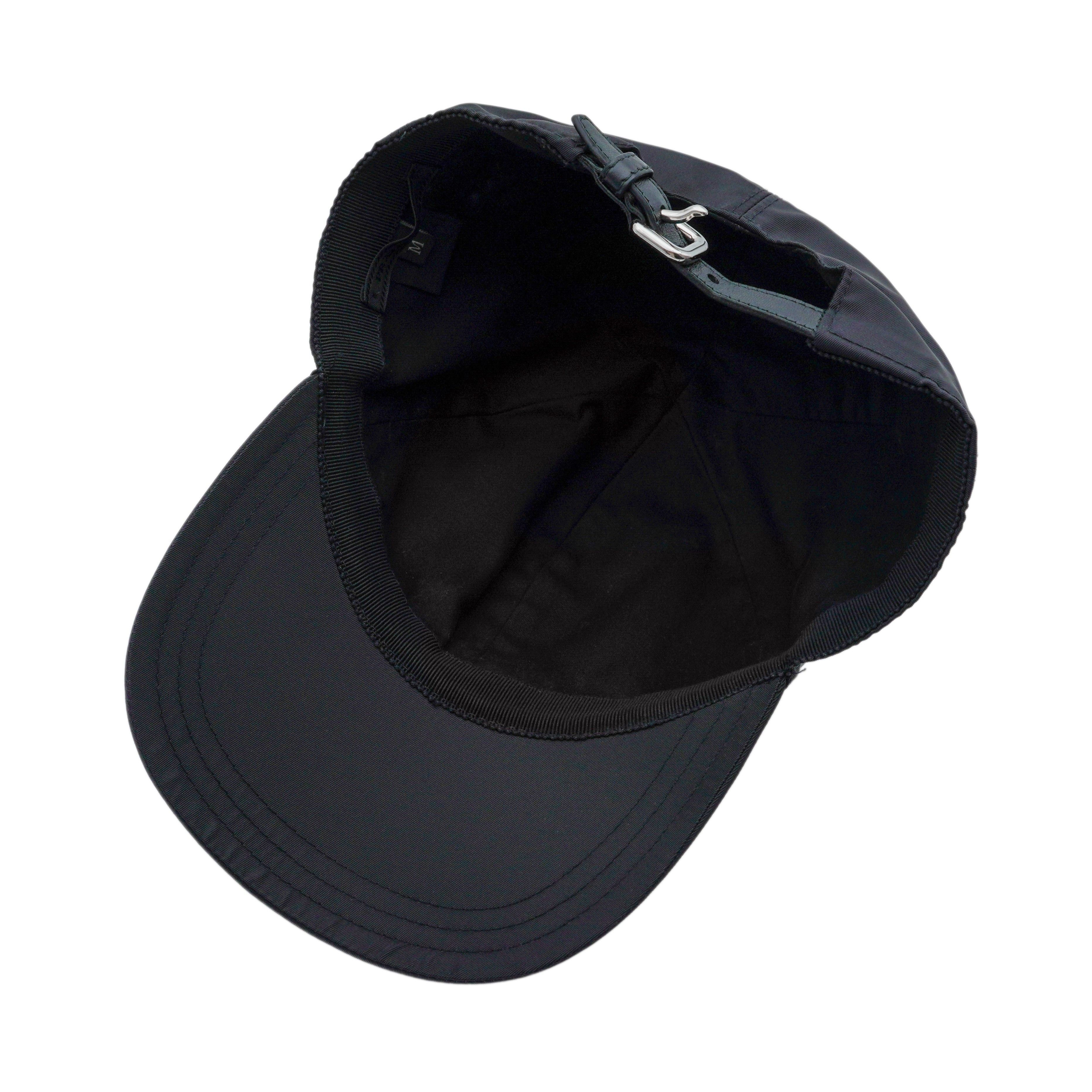 Prada Vintage Prada Milano Black Nylon Tab Logo Baseball Cap Size ONE SIZE - 5 Thumbnail