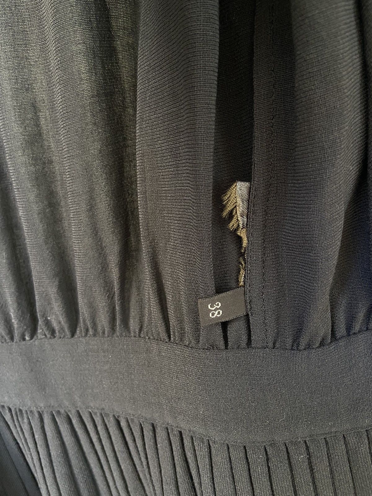 Loro Piana Loro Piana Black Woolen Pleated Dress Size XS / US 0-2 / IT 36-38 - 8 Thumbnail