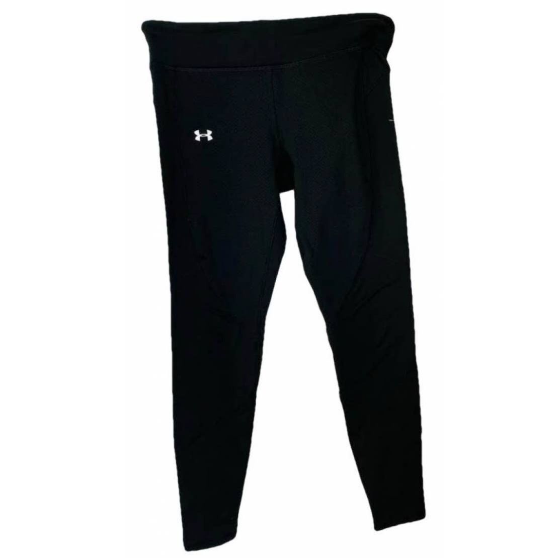 UNDER ARMOUR Black Crop Compression Leggings Gym Workout Run