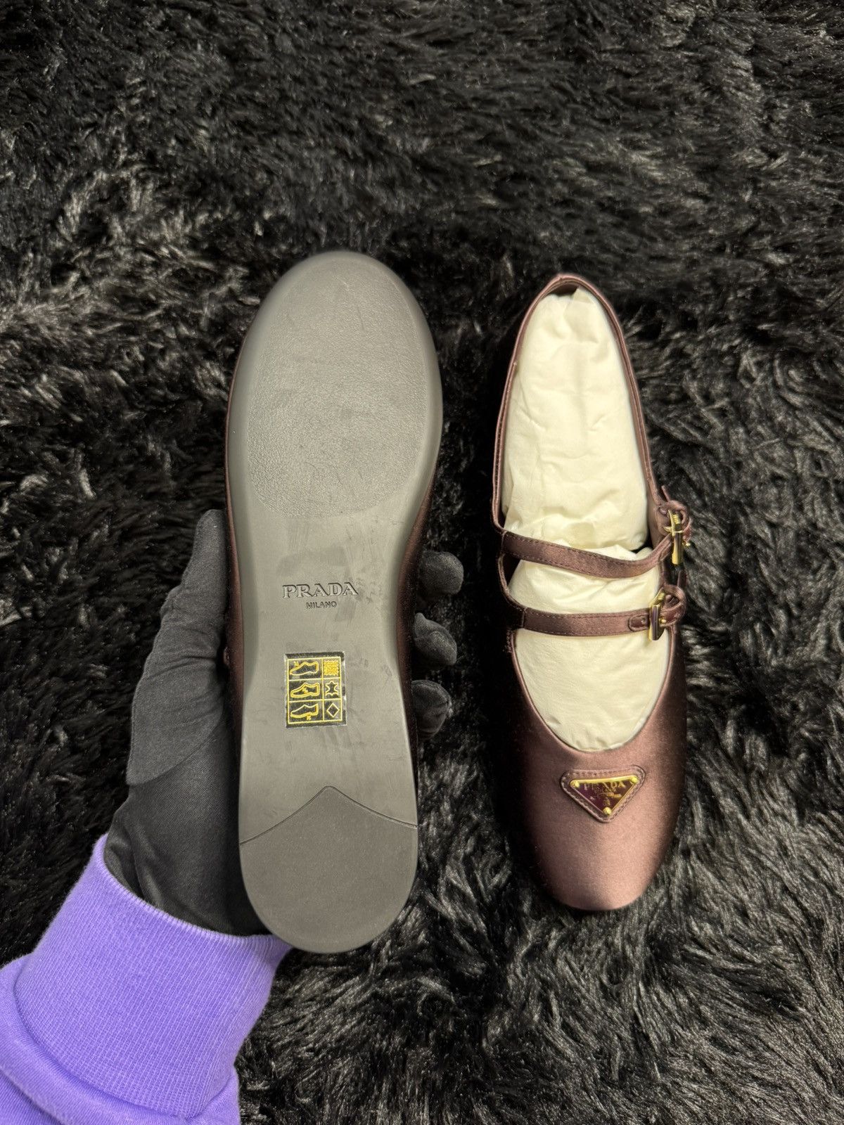 Prada Prada Satin Ballerinas Size US 7.5 / IT 37.5 - 8 Thumbnail