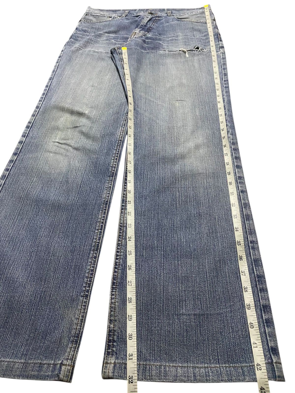 Japanese Brand Vtg Japanese Brand Intermezzo Thunder Distressed Baggy Jeans Size US 32 / EU 48 - 13 Thumbnail