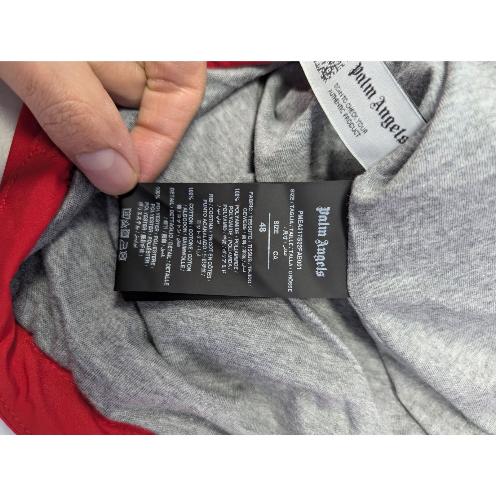 Palm Angels o1rshd1 Classic Logo Vest in Red / Off White Size US M / EU 48-50 / 2 - 18 Thumbnail
