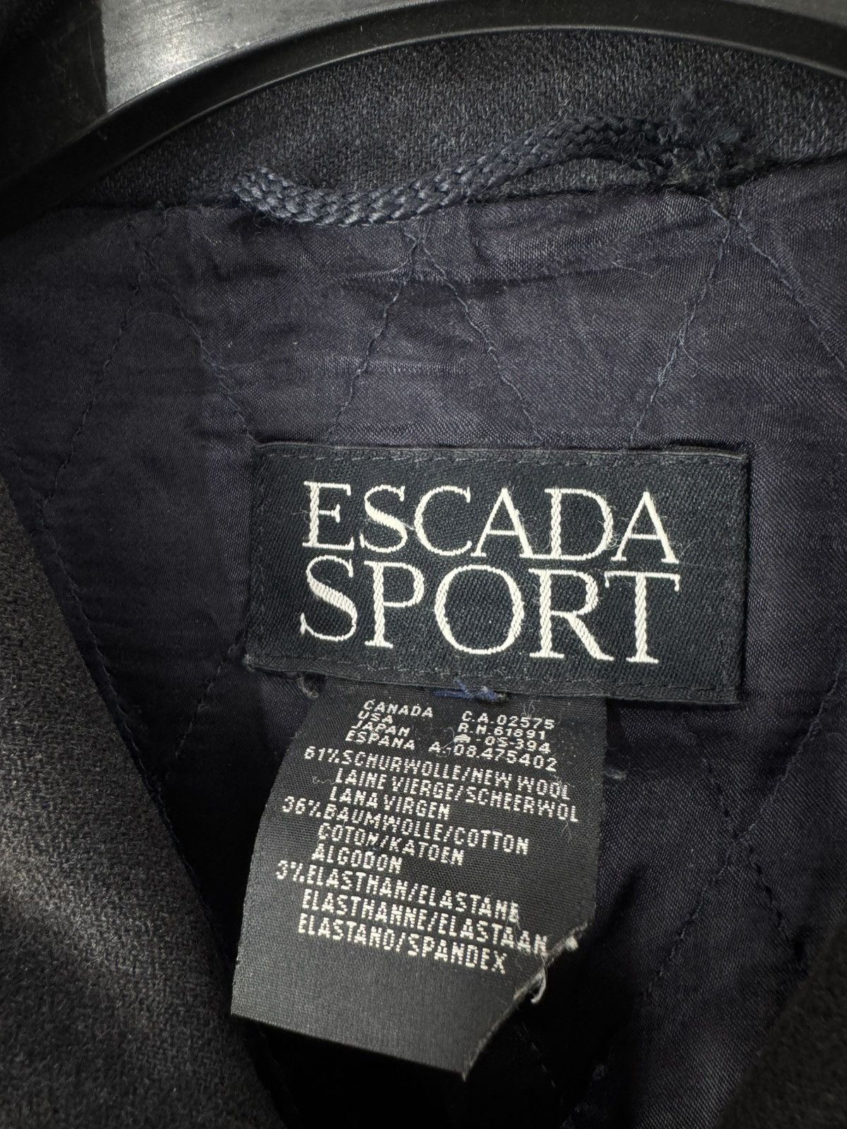 Escada Vintage Escada Sport by Margaretha Ley wool coat jacket Size L / US 10 / IT 46 - 3 Thumbnail