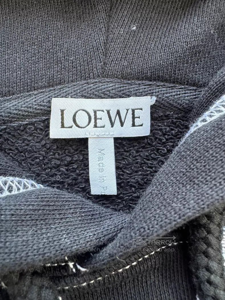 Loewe Loewe Stitched logo hooded sweatshirt Size US S / EU 44-46 / 1 - 3 Thumbnail