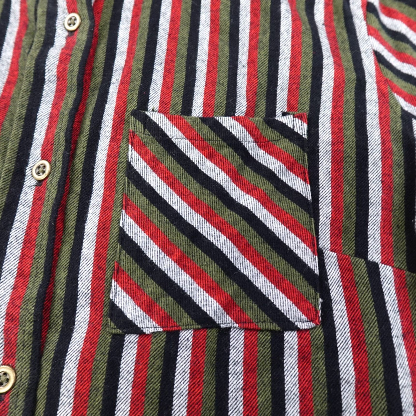 Vintage Western Shirt Women S Green Red Button Up Western Ranch Brushpopper Fray Retro Casual Workwear - Mens Womens Boys Girls Size S / US 4 / IT 40 - 2 Thumbnail
