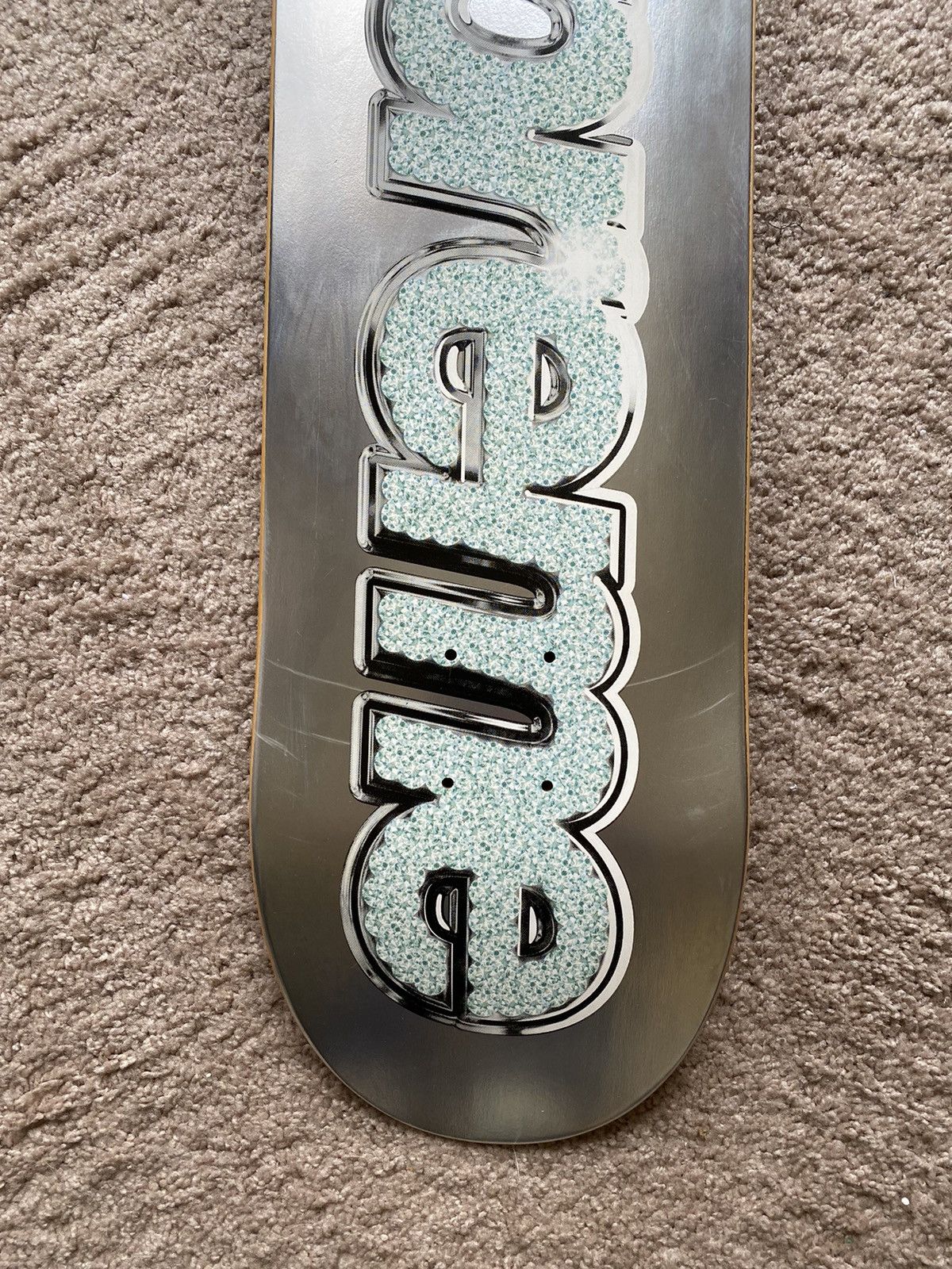 Supreme Supreme bling skate deck silver 2013 authentic Size ONE SIZE - 2 Thumbnail