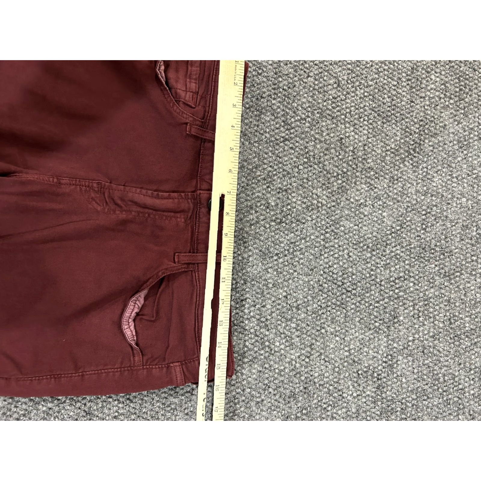 7 For All Mankind 7 For All Mankind Jeans Mens 33x33 Slim Straight burgundy stretch Denim 5-Pocket Design Logo Red Dark Cotton Slim Regular Jeans Mens Size US 33 - 5 Thumbnail