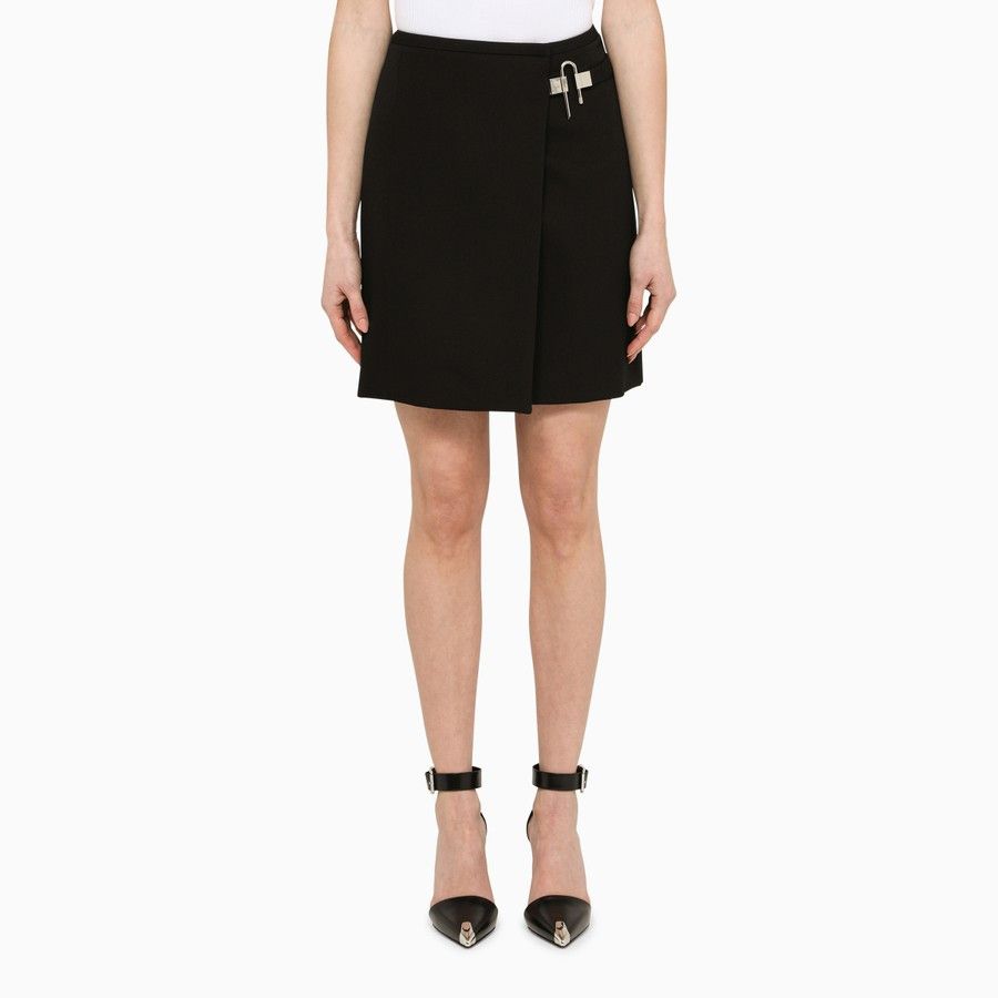 Givenchy o1d2blof0824 Skirt in Black Size 27" / US 4 / IT 40 - 1 Thumbnail