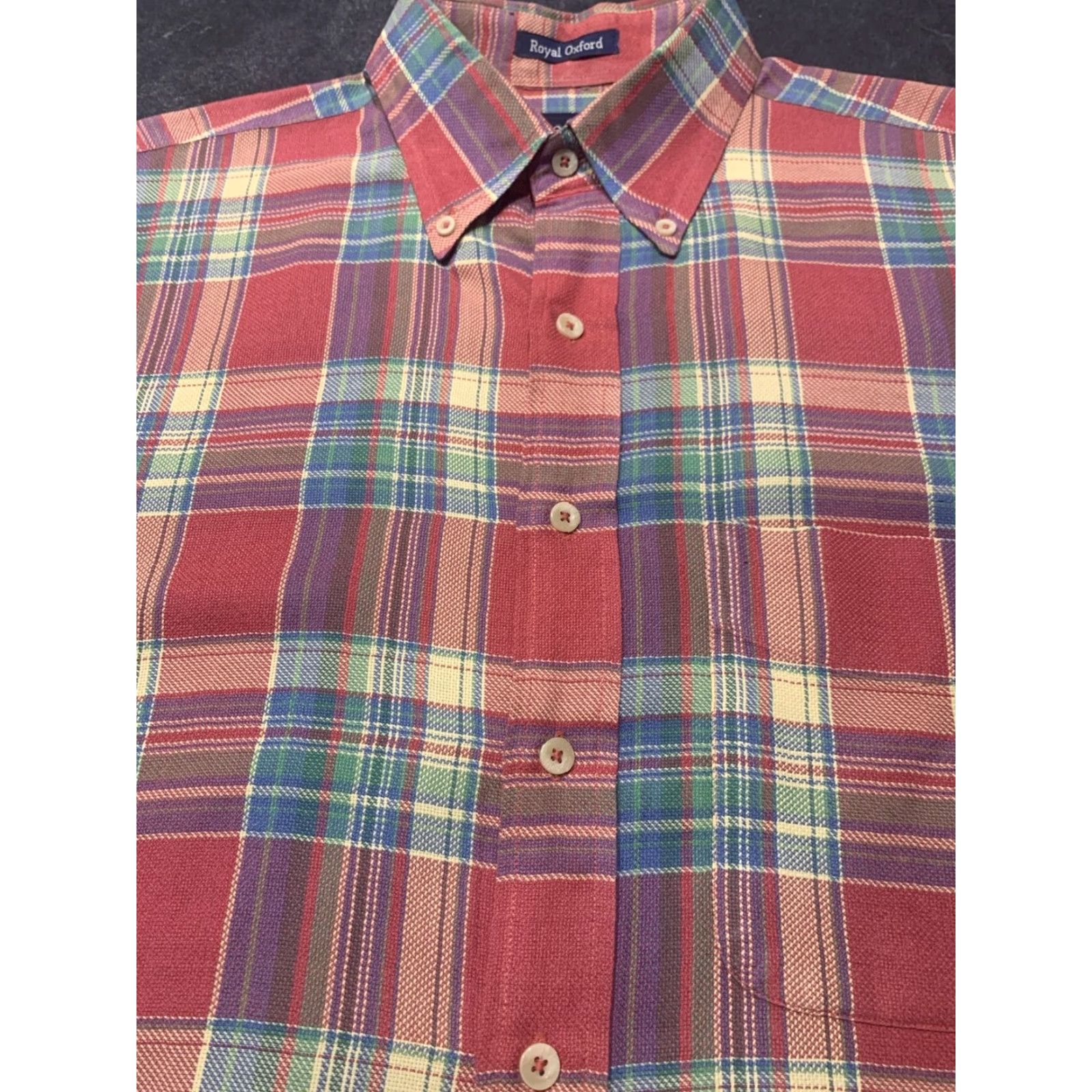 Gant GANT Men's Large Plaid Oxford Shirt Long Sleeve Button-Up Casual Cotton Multi-Color Size US L / EU 52-54 / 3 - 3 Thumbnail
