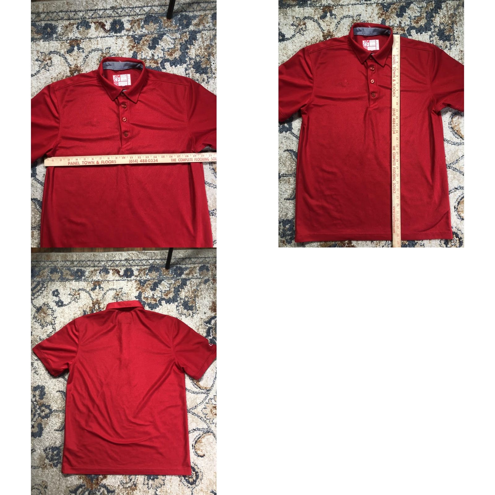 Vintage Chick-fil-A TEAM style Polo Shirt Mens M Red Solid Short Sleeve Workwear Polo Shirt Size US M / EU 48-50 / 2 - 8 Thumbnail