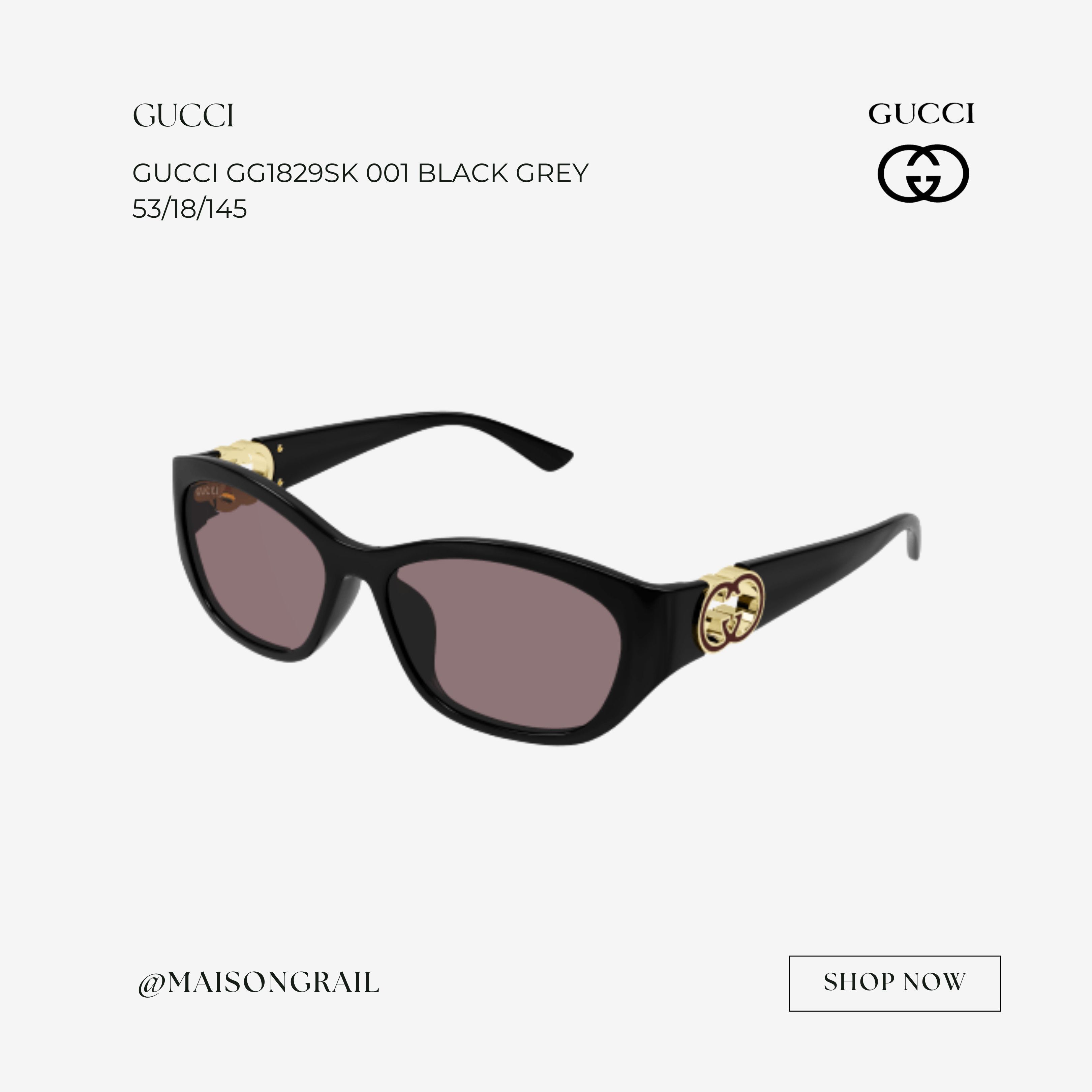 Gucci GUCCI GG1826SK 007 SUNGLASSES Size ONE SIZE - 1 Thumbnail