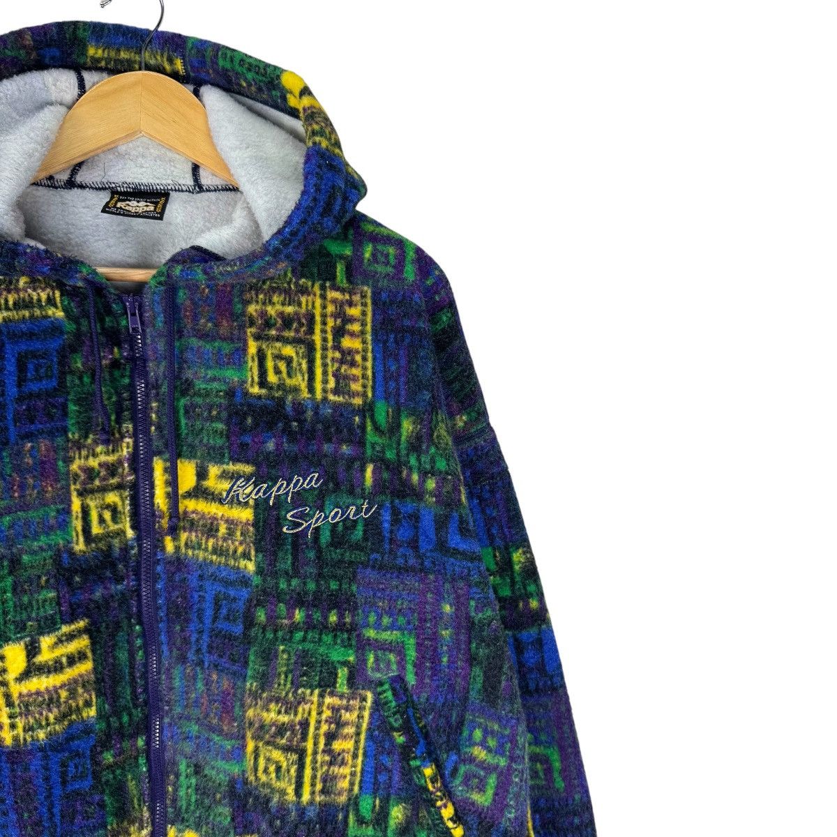 Kappa ☀️VTG KAPPA HOODIE COLORWAY FLLECE ZIPPER JACKET Size US M / EU 48-50 / 2 - 4 Thumbnail