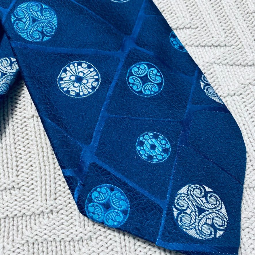 Vintage Vintage Gimbels blue patterned tie Size ONE SIZE - 2 Thumbnail