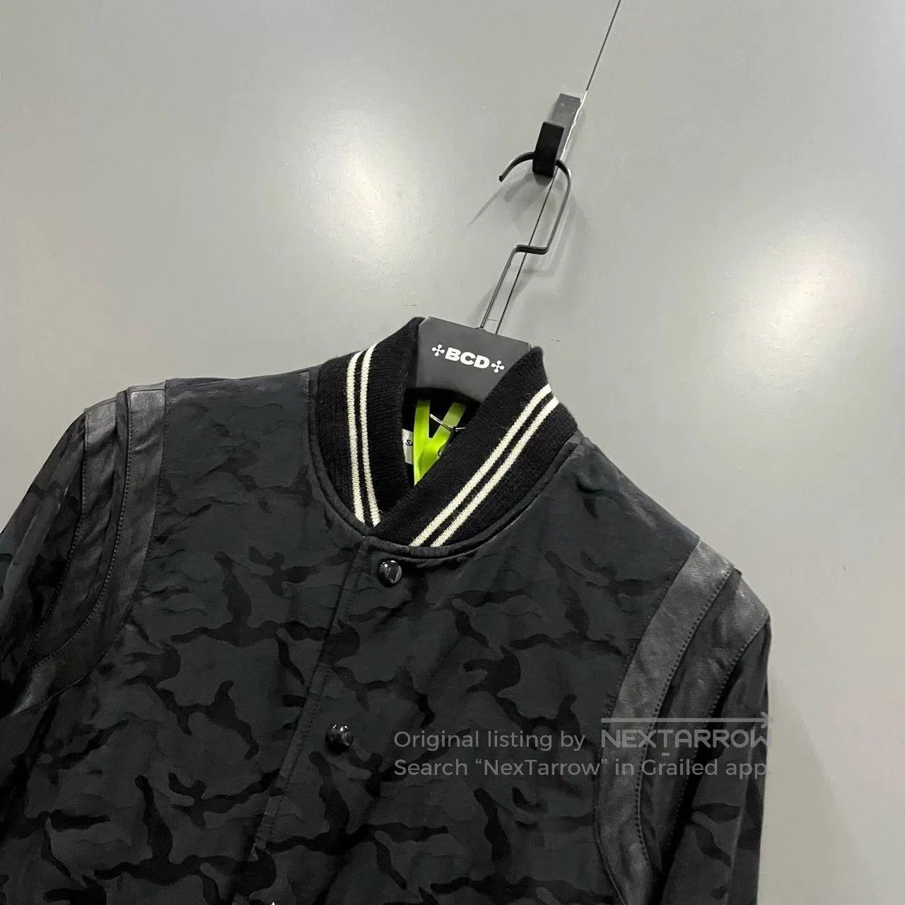 Saint Laurent Paris black patterned bomber jacket by Saint Laurent. Size US L / EU 52-54 / 3 - 2 Thumbnail
