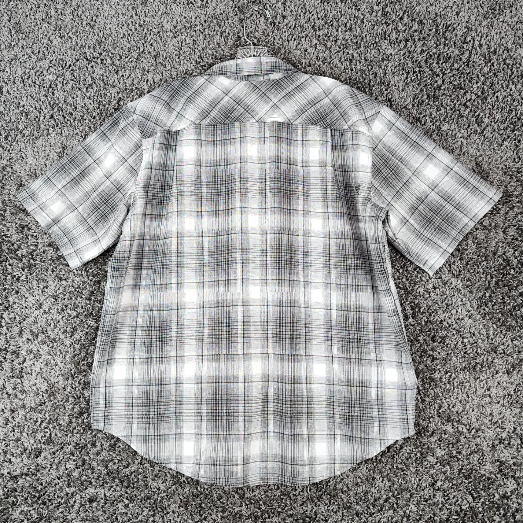Orvis Orvis Mens Gray Plaid Short Sleeve Button-Up Size XL Size US 36 / EU 52 - 6 Thumbnail
