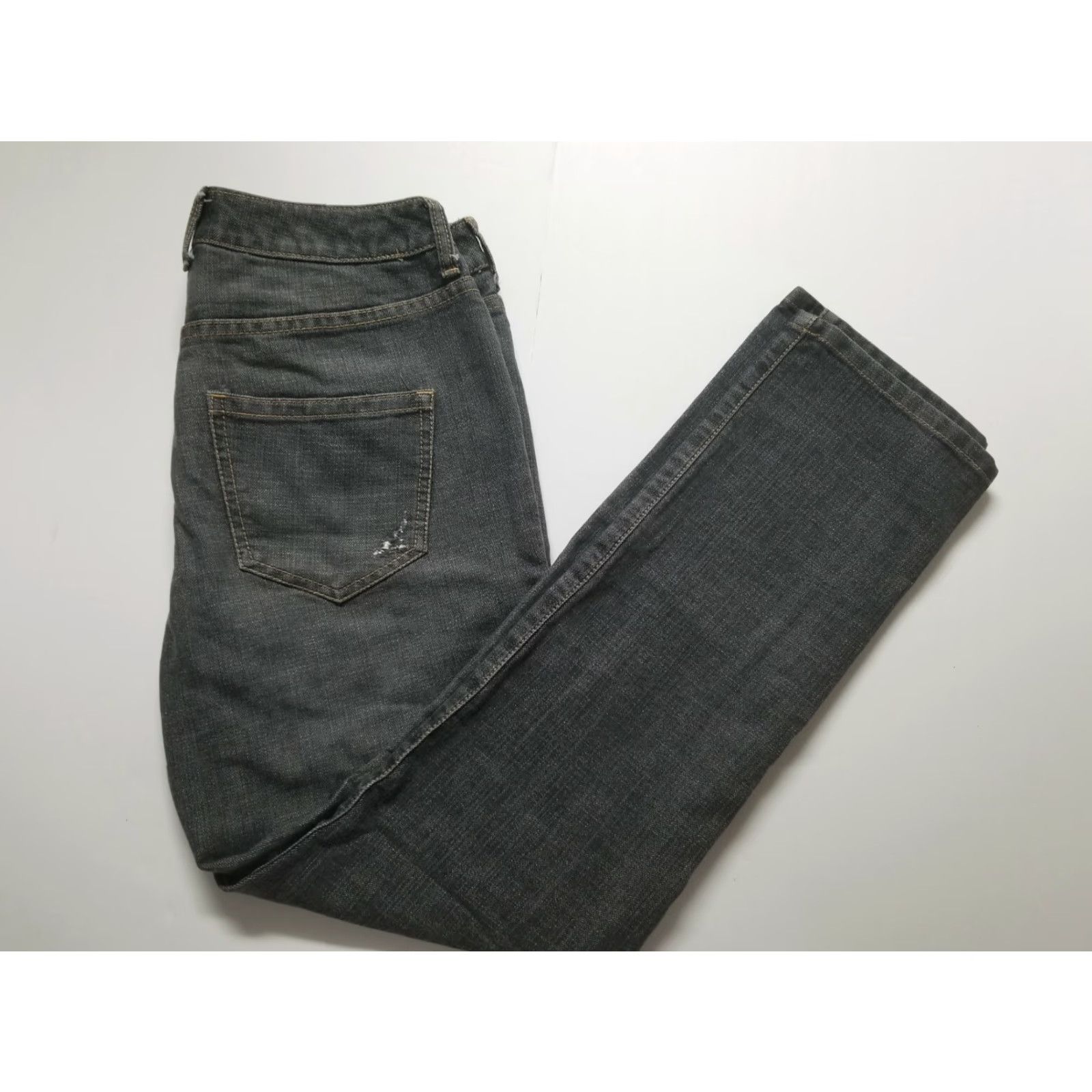 Vintage CHICOS Platnium Jeans Gray Size 0 Regular 12 Distressed Size 34" / US 12 / IT 48 - 7 Thumbnail