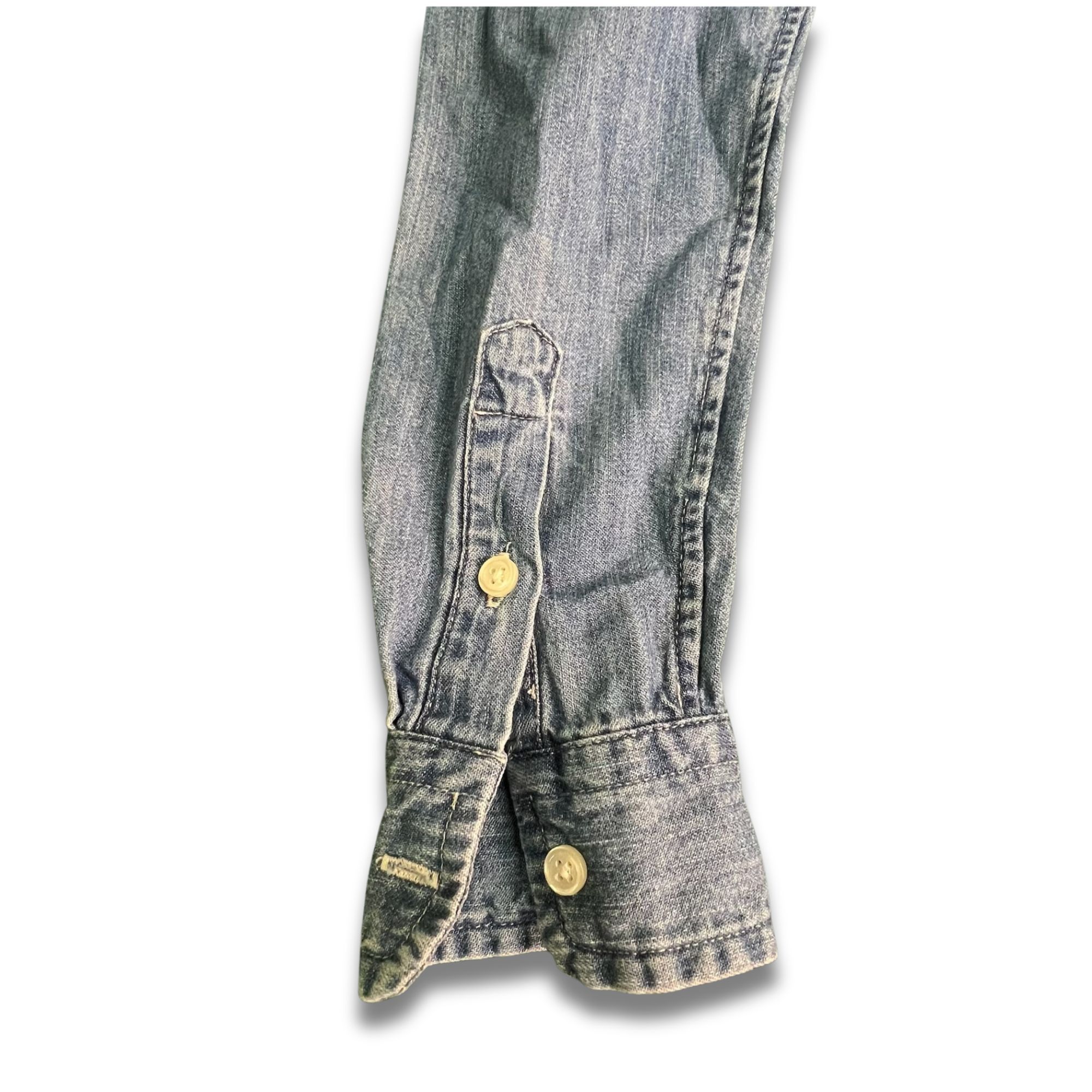 Polo Ralph Lauren Boys Denim Button-Down Shirt Size Small Lo