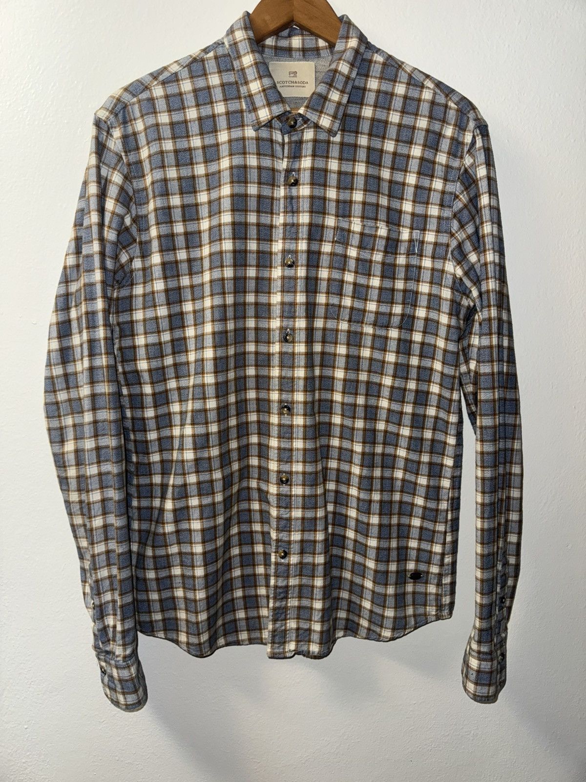 Scotch & Soda Scotch & Soda Plaid Button Up Size US L / EU 52-54 / 3 - 1 Thumbnail