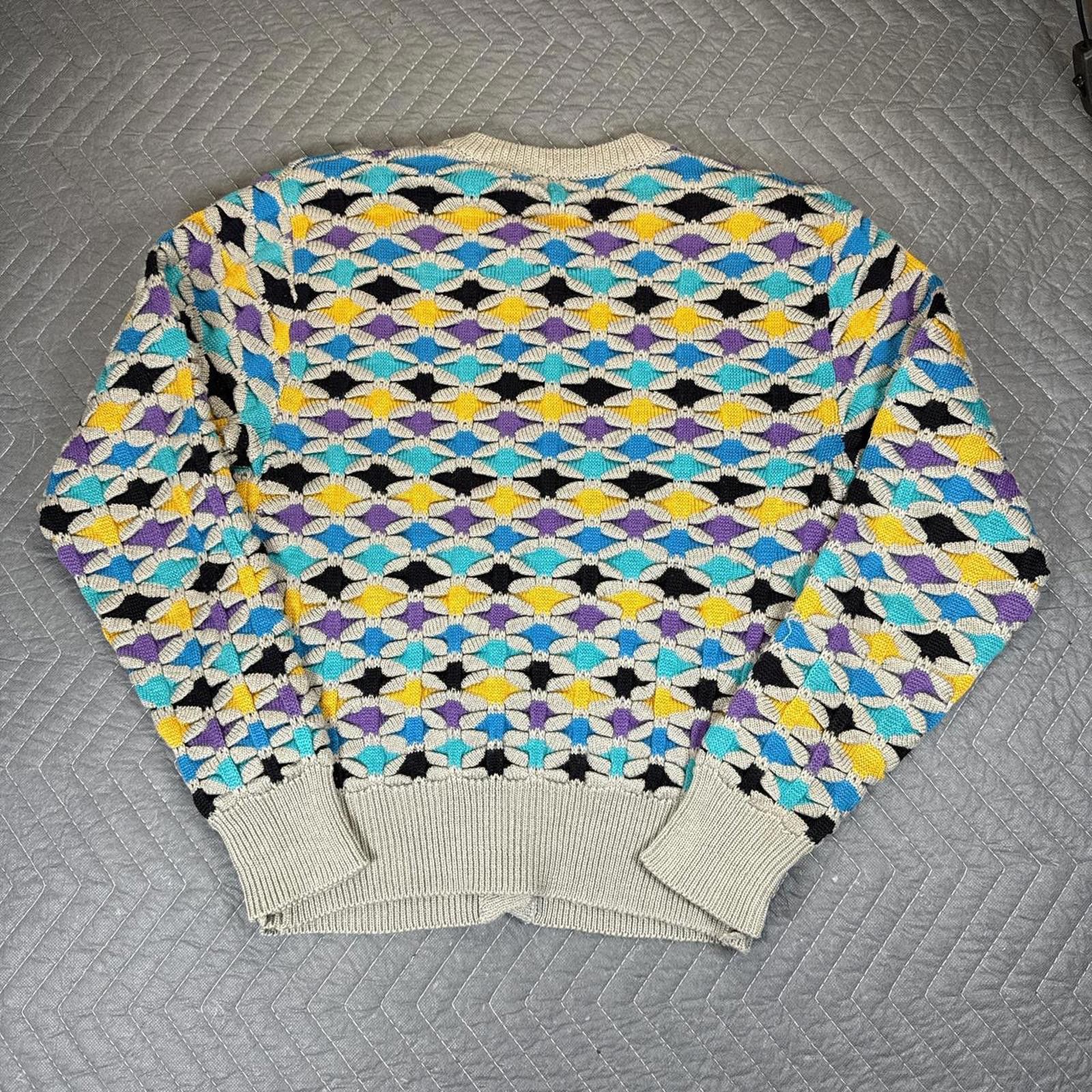 Other Vintage knit cardigan womens medium Size M / US 6-8 / IT 42-44 - 5 Thumbnail