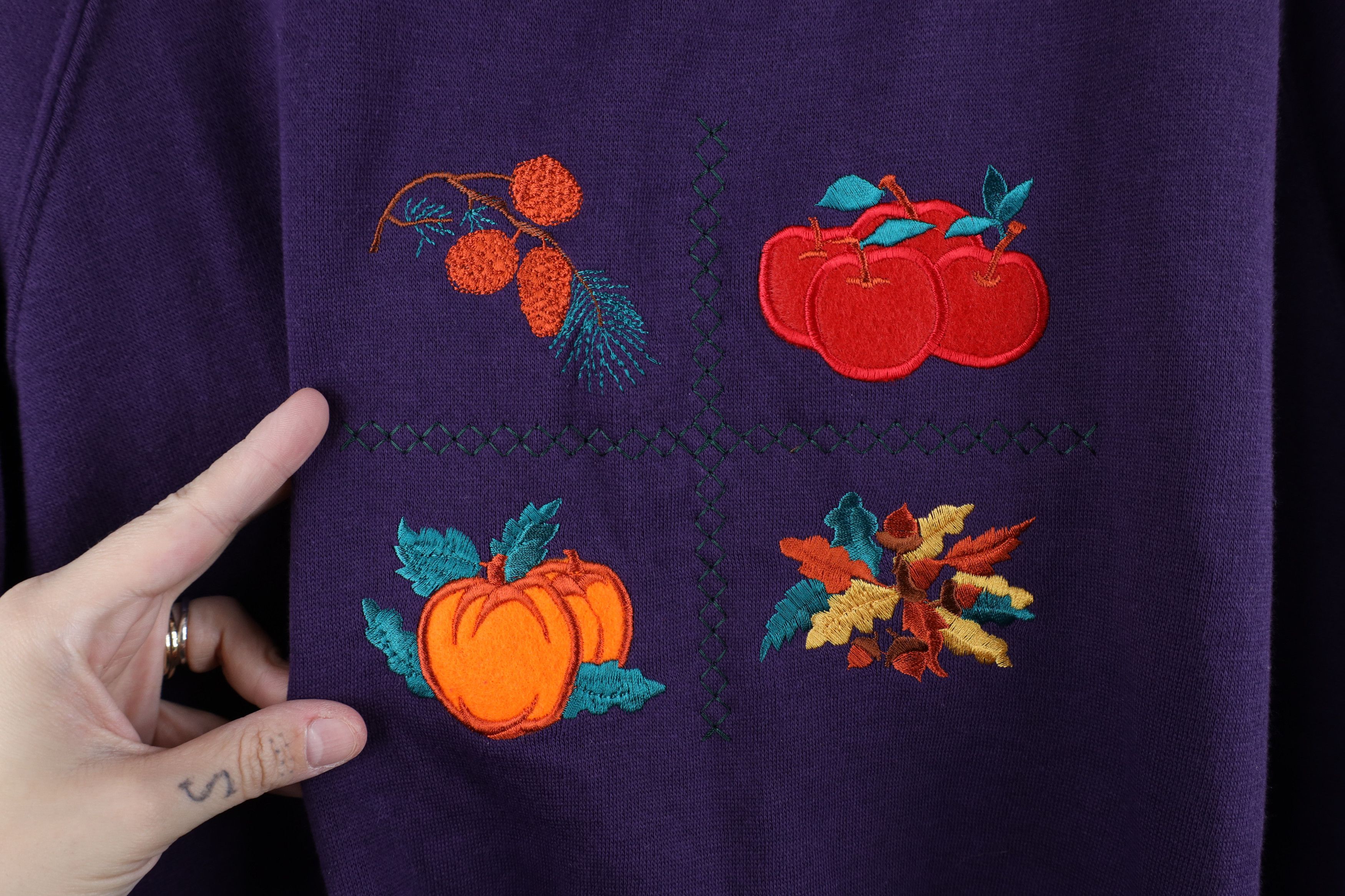 Vintage Deadstock Vintage 90s Streetwear Fall Turtleneck Sweatshirt Size L / US 10 / IT 46 - 6 Thumbnail