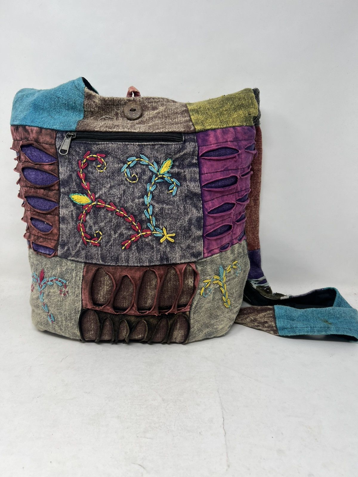 If Six Was Nine Hobo Hippie Patchwork Shoulder Bag Size ONE SIZE - 1 Thumbnail