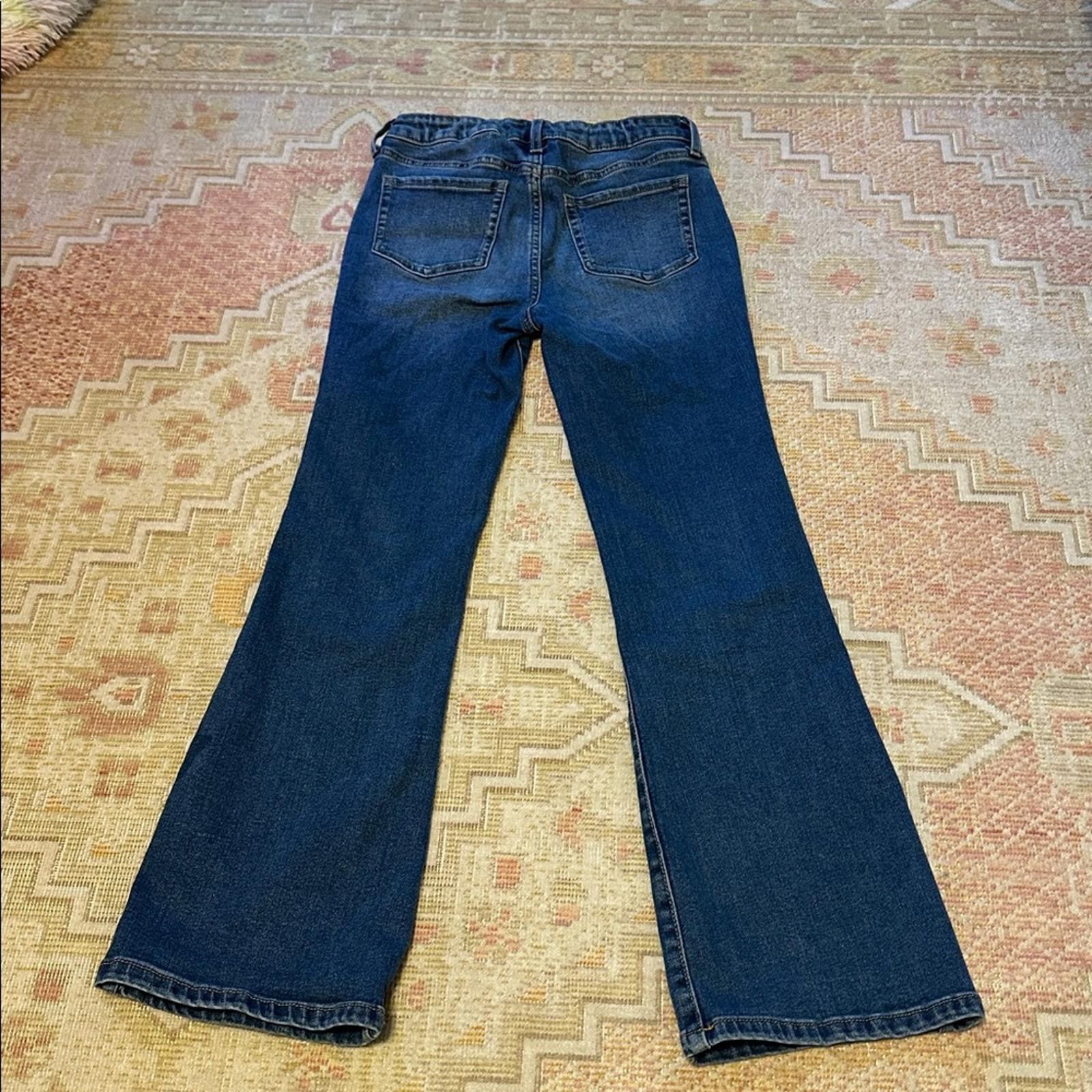 Other Jumping Beans Dark Flare Jeans 12 Girls Adjustable Waist EUC Size 24" / US 00 / IT 34 - 5 Thumbnail