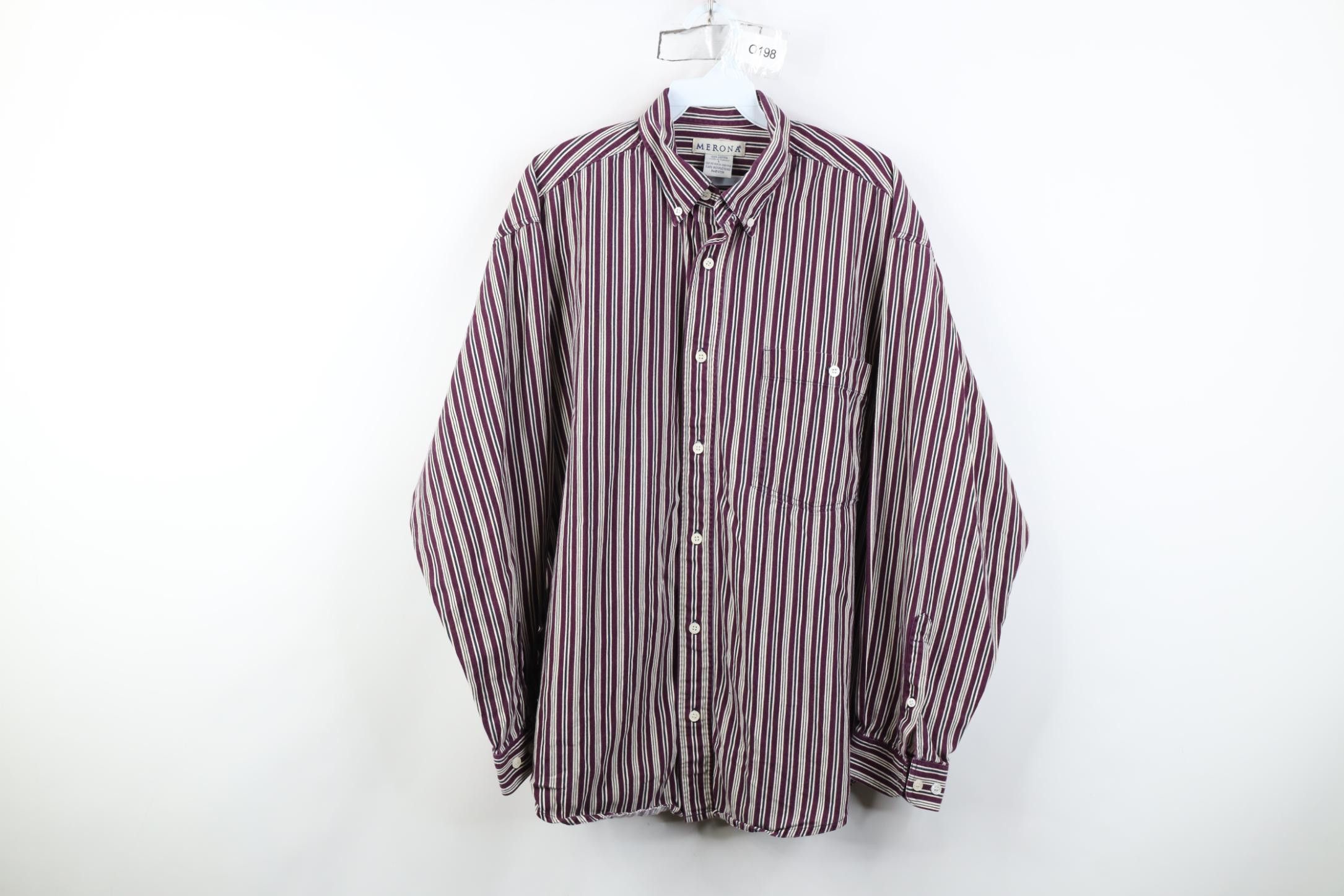 Vintage Vintage 90s Streetwear Collared Button Down Shirt Cotton Size US L / EU 52-54 / 3 - 1 Thumbnail
