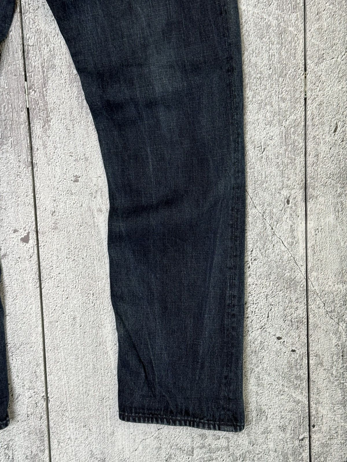 Evisu Vintage Evisu Leather Daicock Cinch Back Logo Denim Pants Size US 32 / EU 48 - 14 Thumbnail
