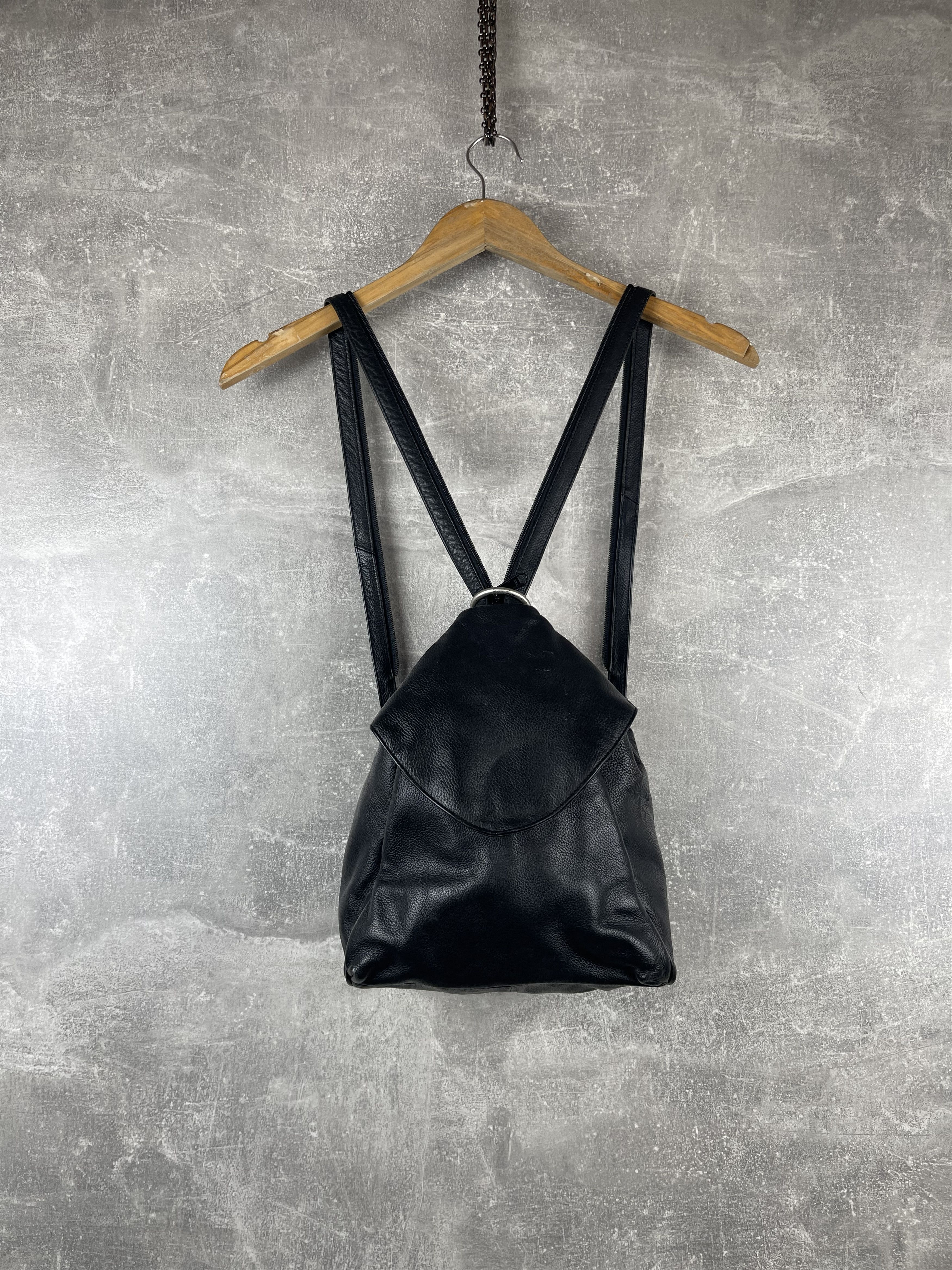 Seditionaries Artisan leather black avant garde transformer bag bacpack Size ONE SIZE - 2 Thumbnail