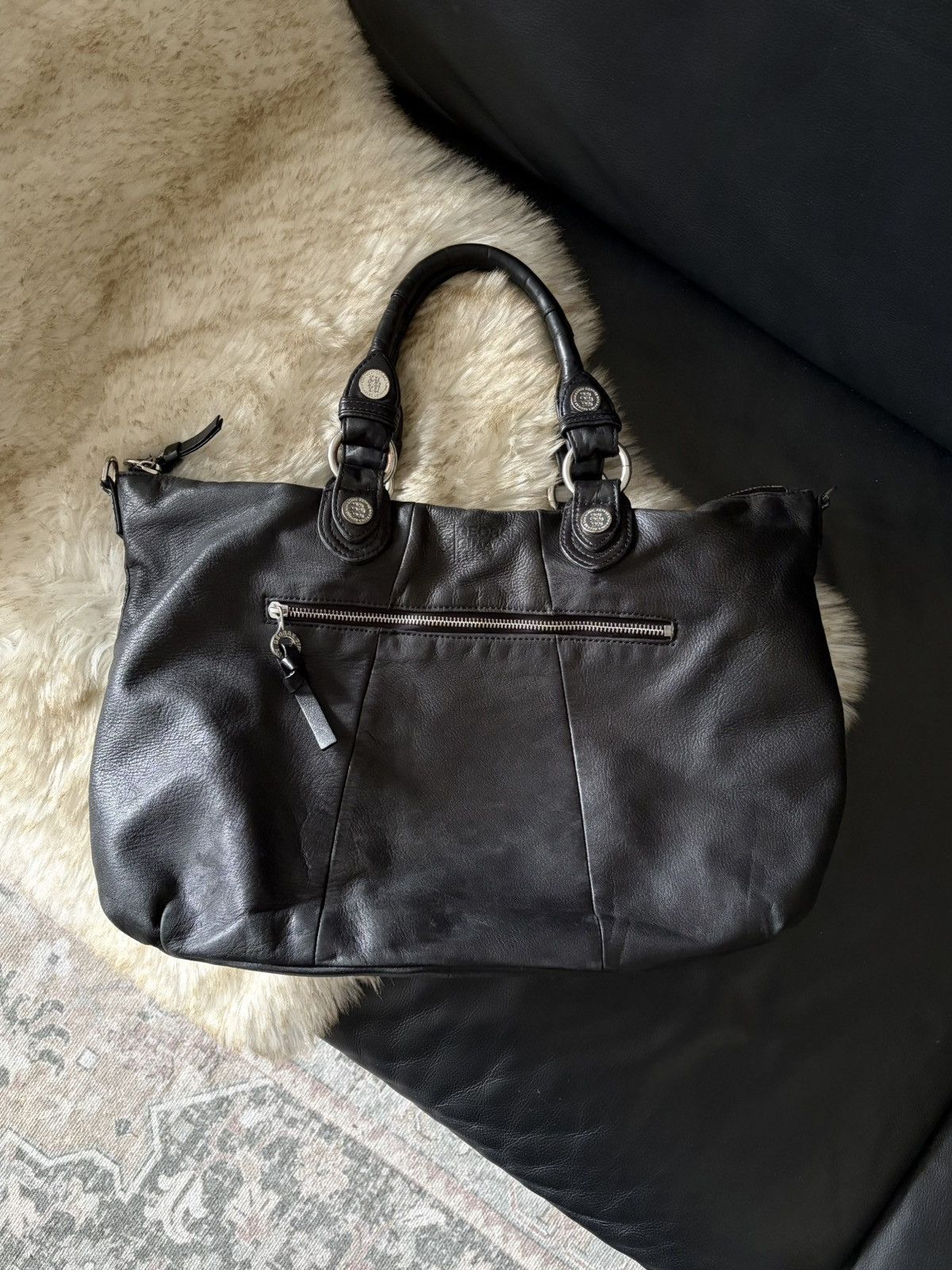 George Gina & Lucy George Gina &Lucy GGL Large Tote Leather Bag Y2K Size ONE SIZE - 2 Thumbnail